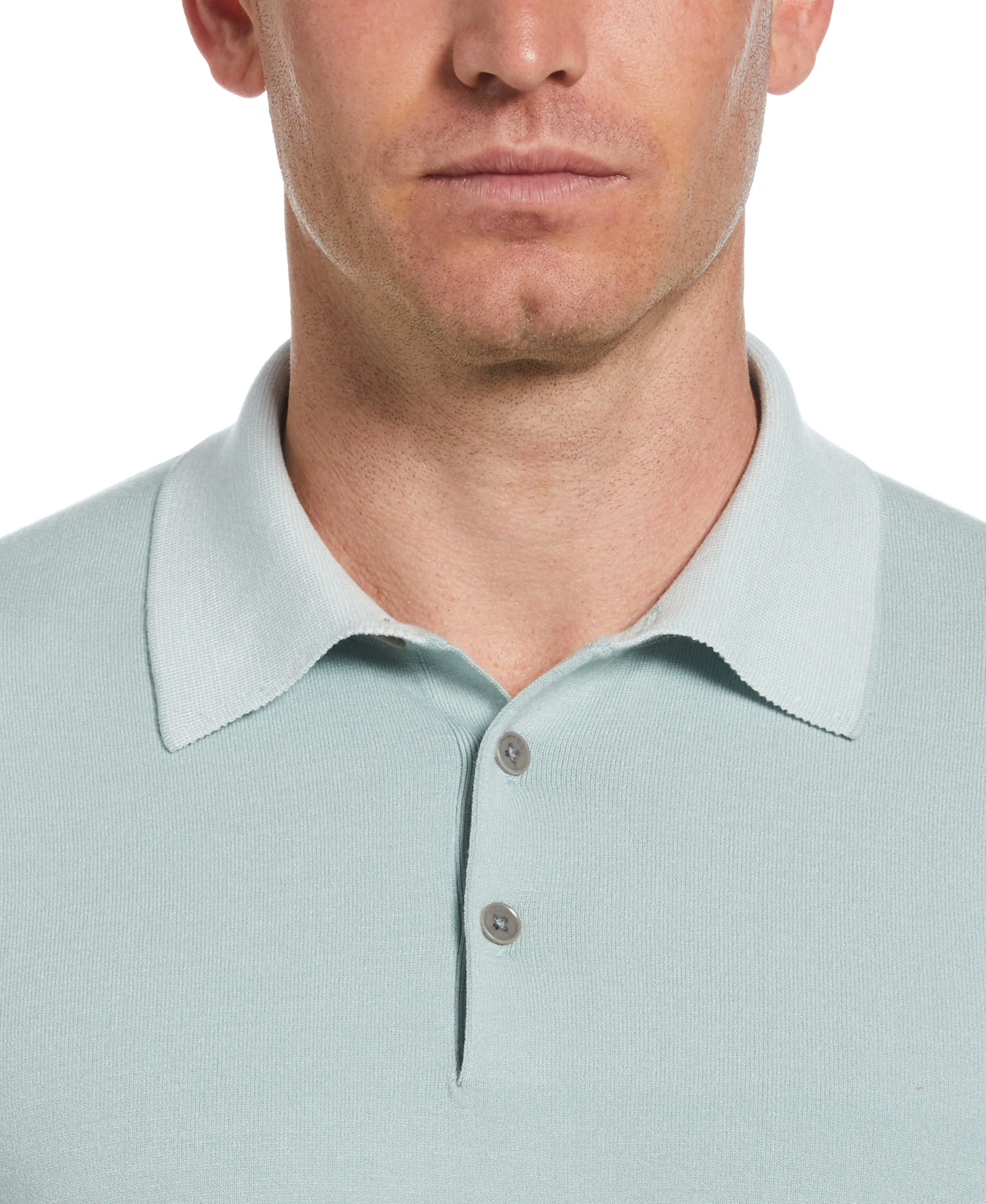 Tech Knit Contrast Sweater Polo sold by Perry Ellis product image thumbnail 3