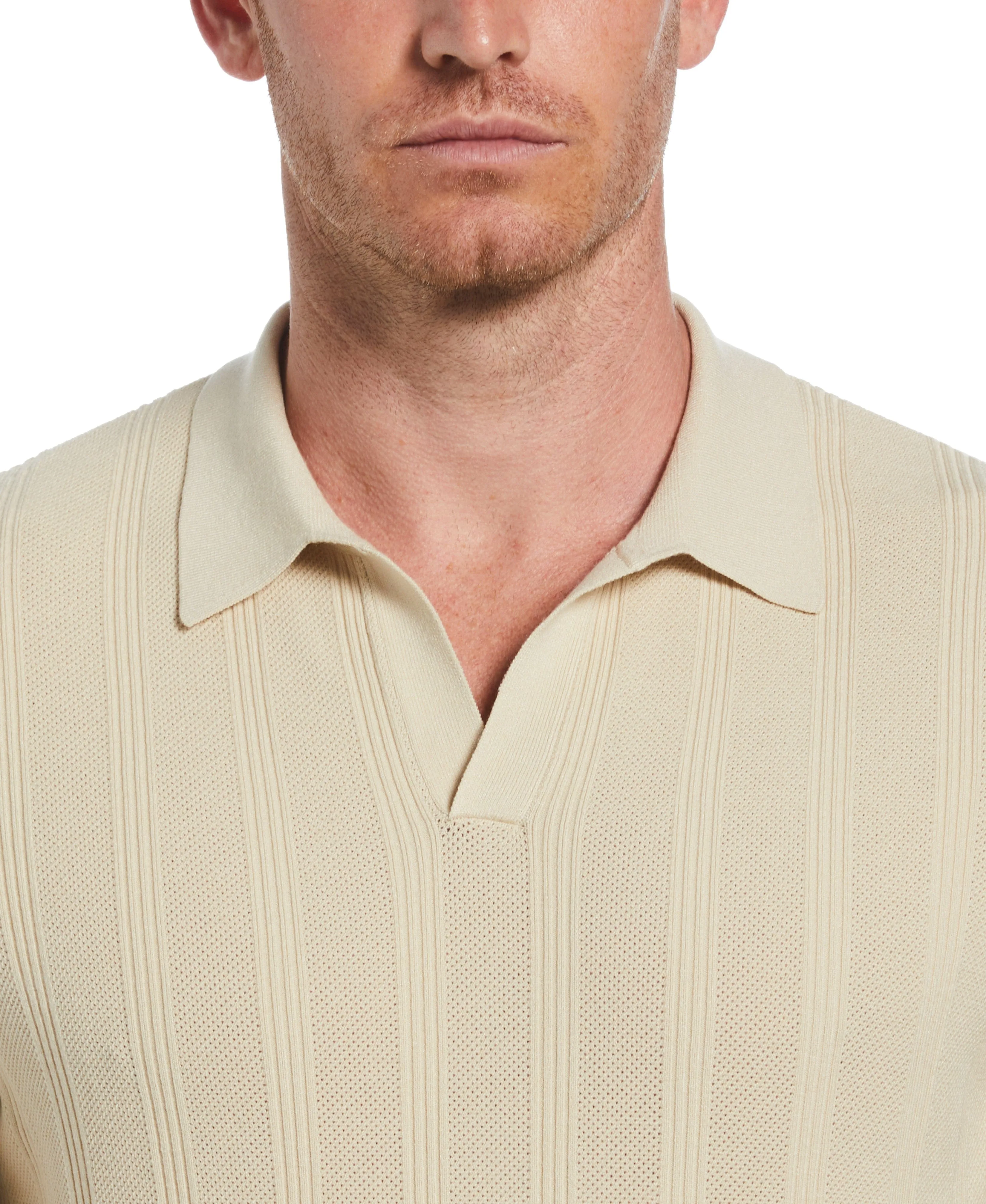 Mesh Stripe Sweater Polo sold by Perry Ellis product image thumbnail 3