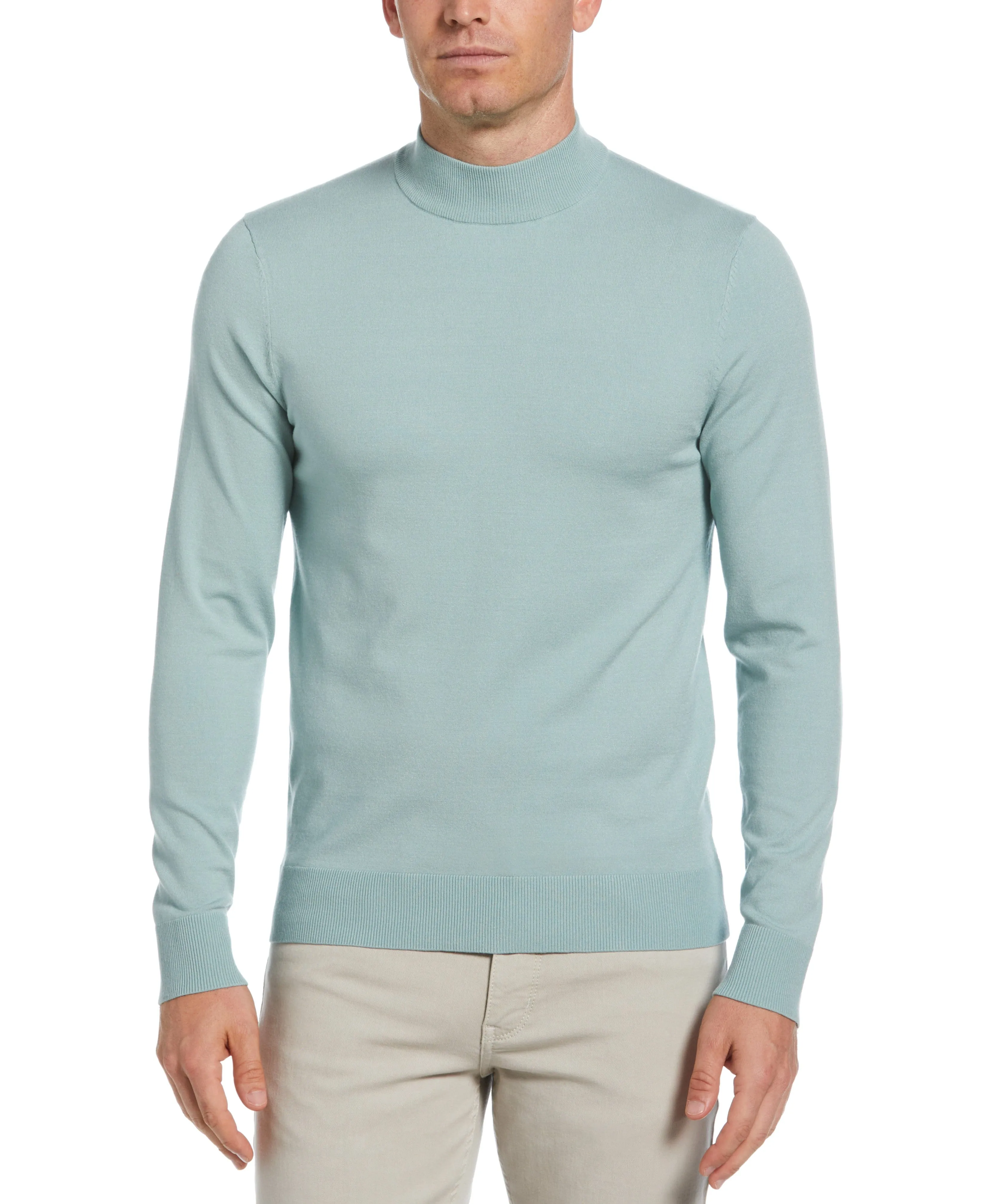 Tech Knit Mock Neck Pullover Sweater sold by Perry Ellis
