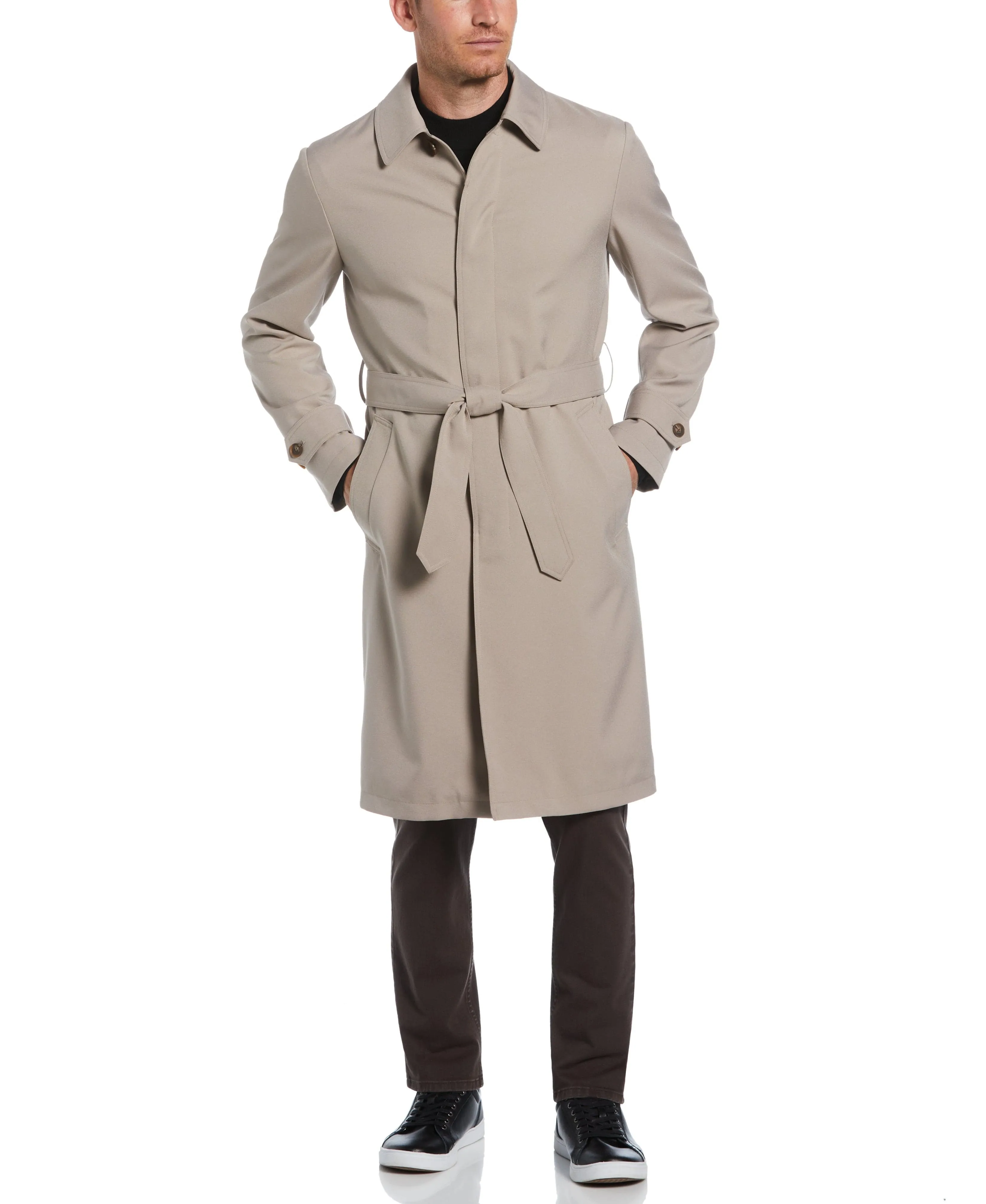 Edris Single Breasted 5 Button Trench Coat sold by Perry Ellis