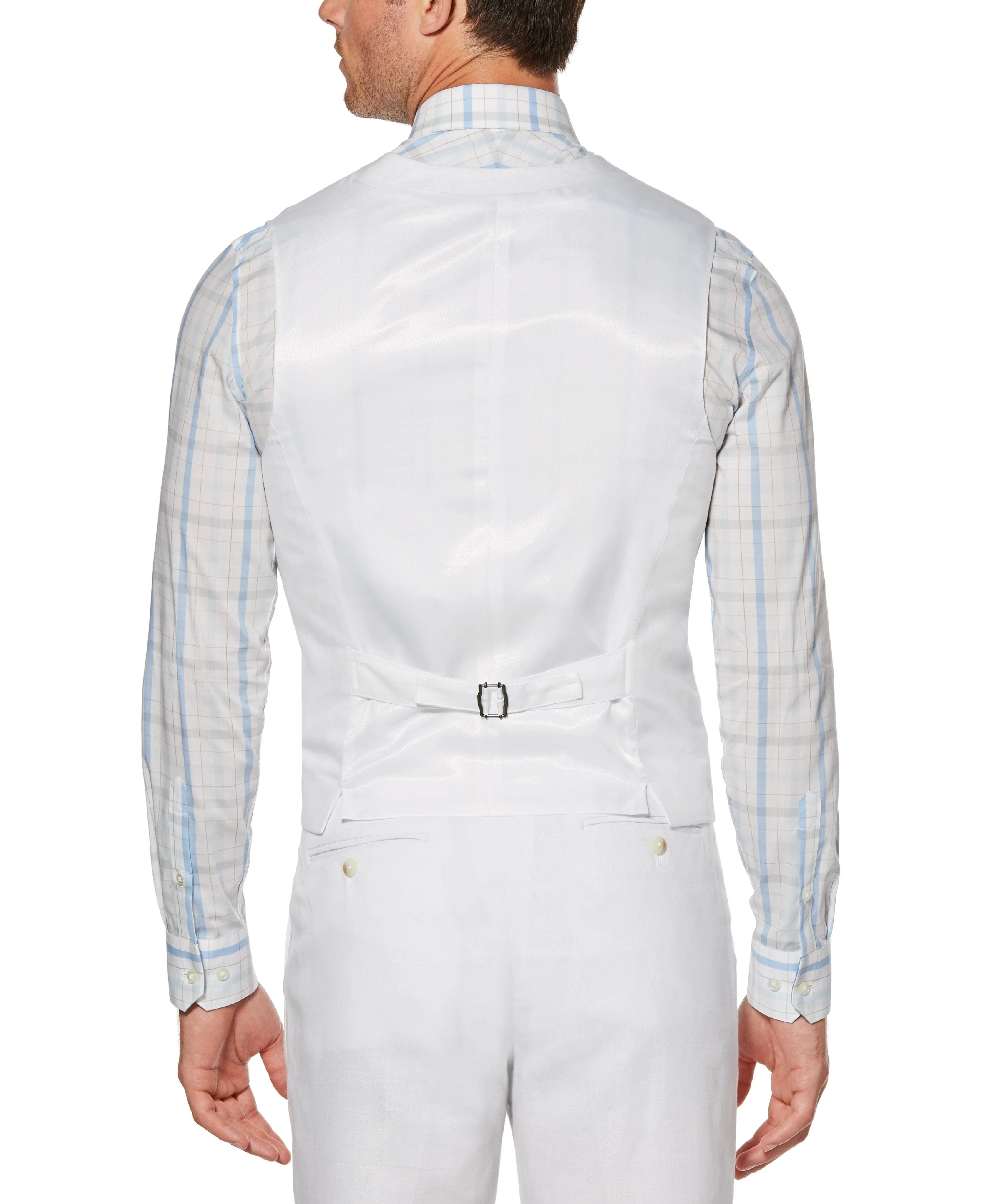 Tall Linen Suit Vest sold by Perry Ellis product image thumbnail 2