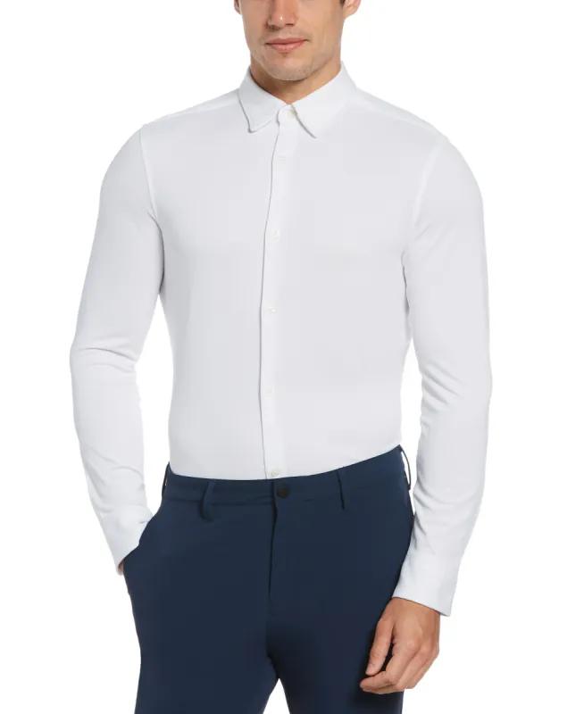 Slim Fit Pique Stretch Shirt sold by Perry Ellis