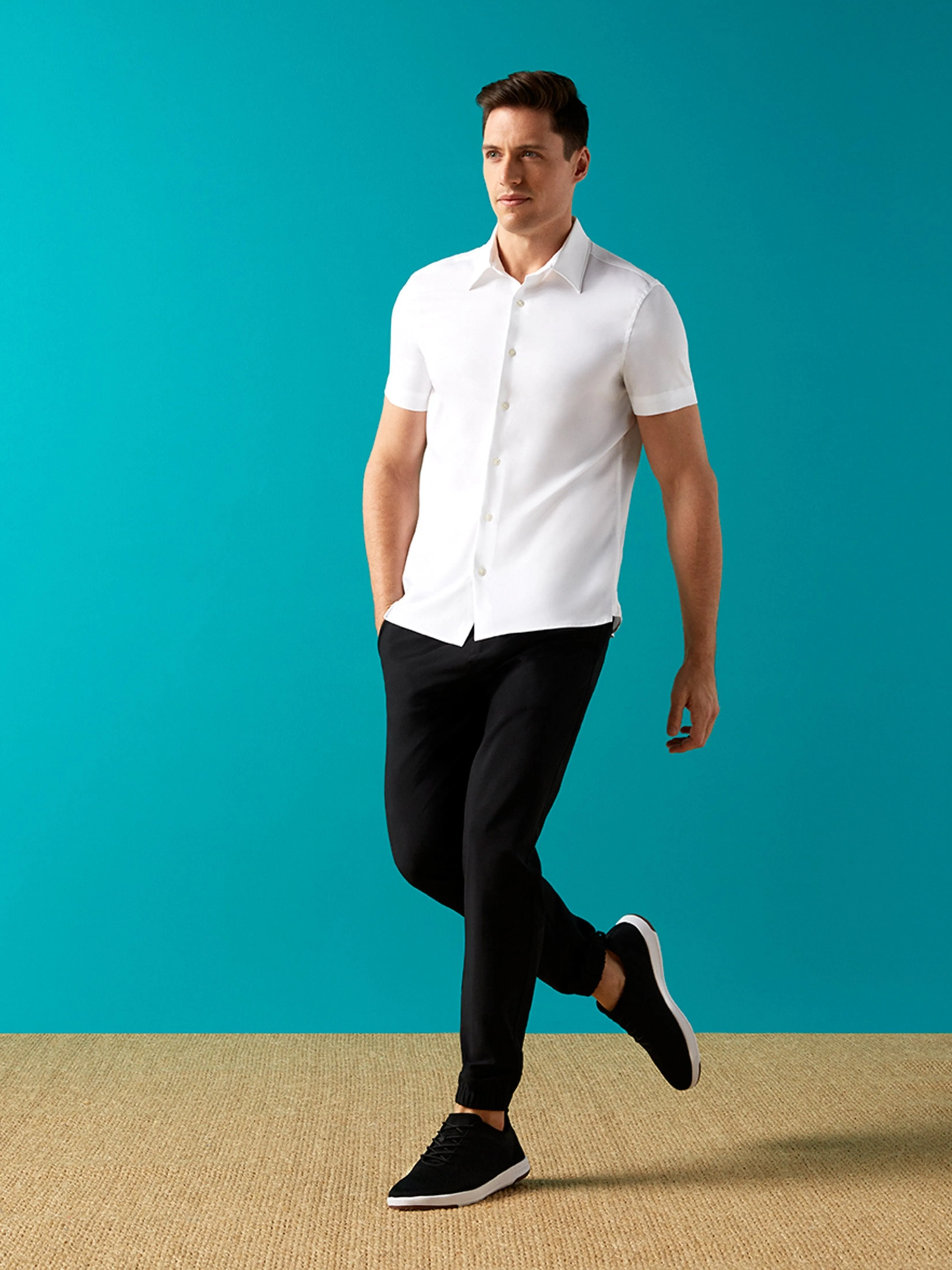 Total Stretch Slim Fit Solid Shirt sold by Perry Ellis product image thumbnail 2