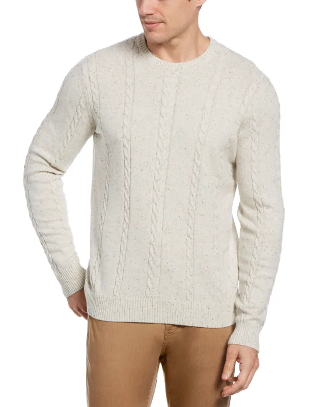 Donegal Cable Crew Neck Sweater sold by Perry Ellis