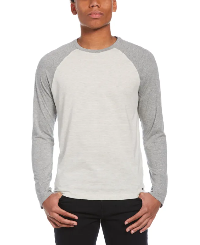 Jacquard Baseball Tee Shirt sold by Perry Ellis