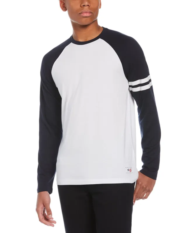 Crew Neck Baseball Tee Shirt sold by Perry Ellis