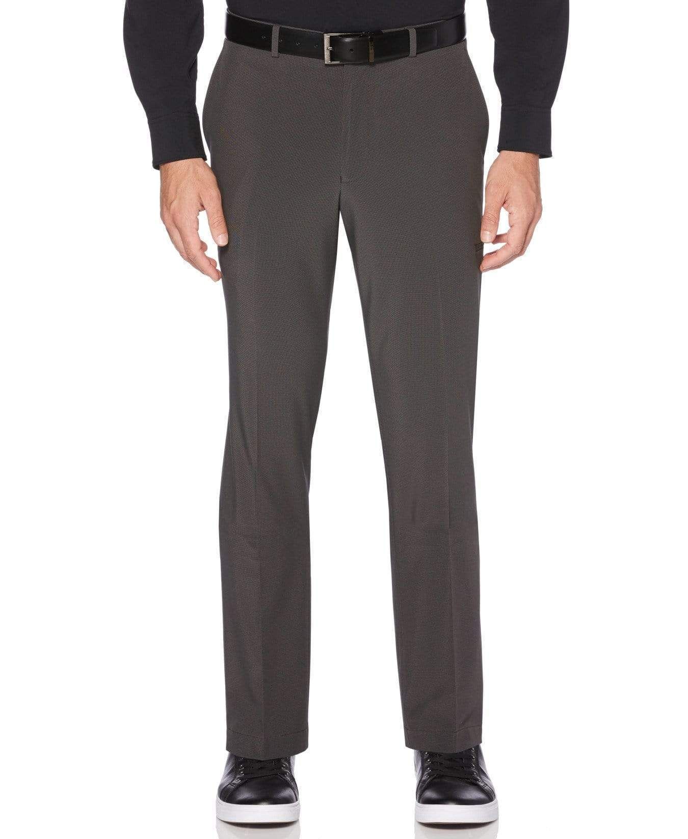 Very Slim Fit Washable Gray Check Tech Suit Pant sold by Perry Ellis