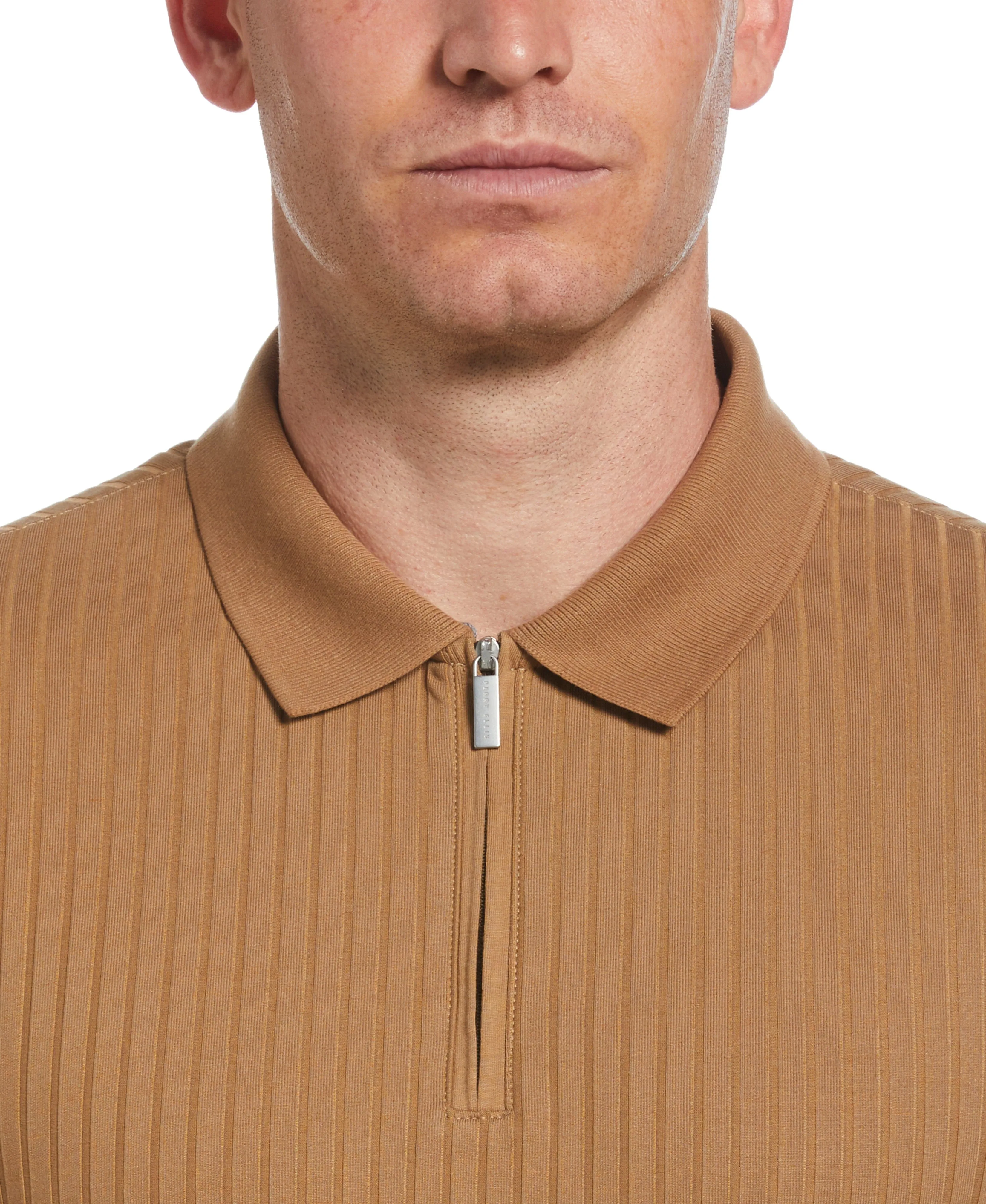 Quarter Zip Ribbed Polo sold by Perry Ellis product image thumbnail 3