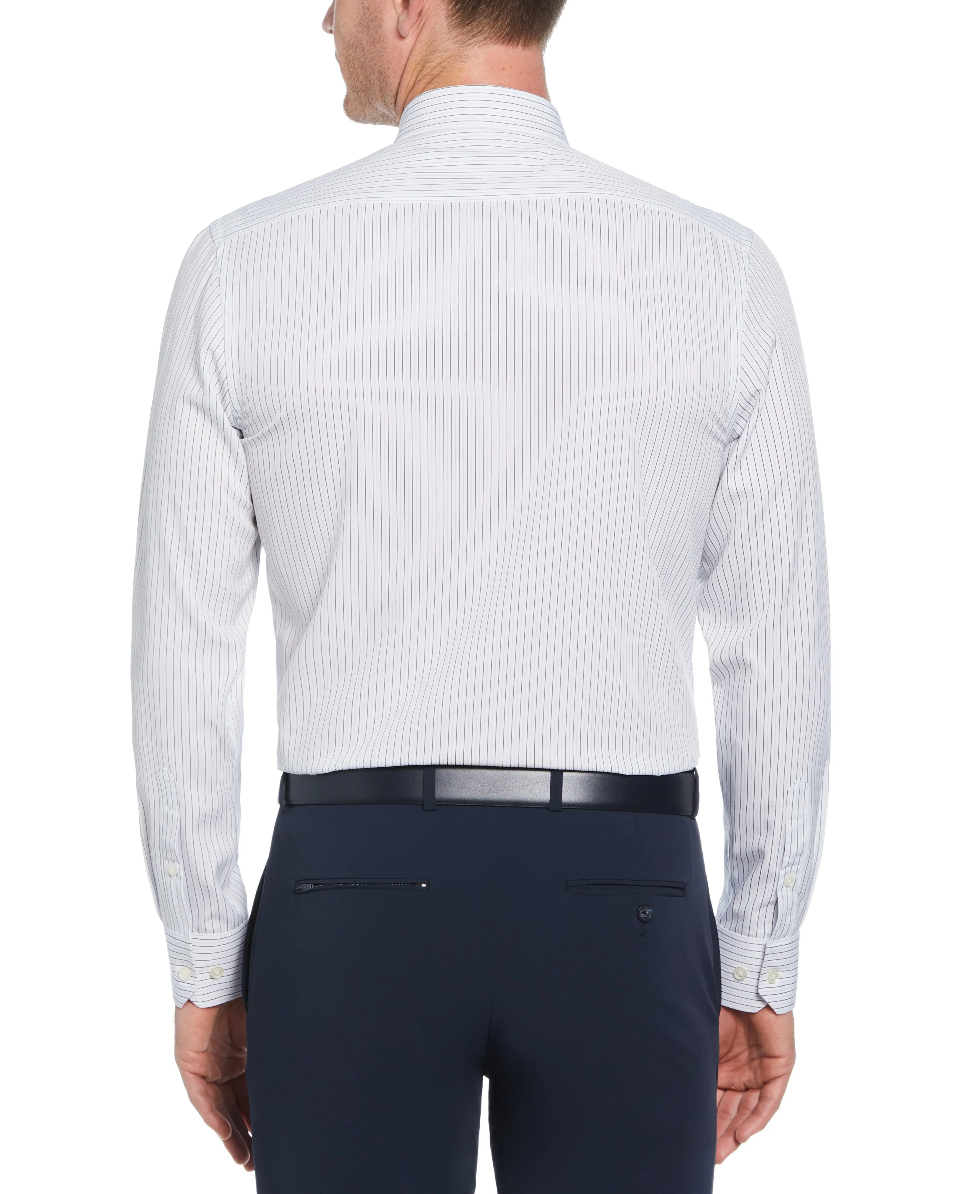 Total Stretch Bi-Color Pinstripe Shirt sold by Perry Ellis product image thumbnail 2