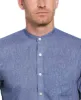 Slim Fit Banded Collar Rolled Sleeve Shirt sold by Perry Ellis