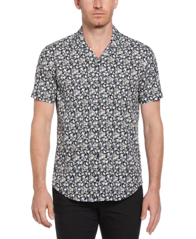 Total Stretch Mini Floral Print Shirt sold by Perry Ellis
