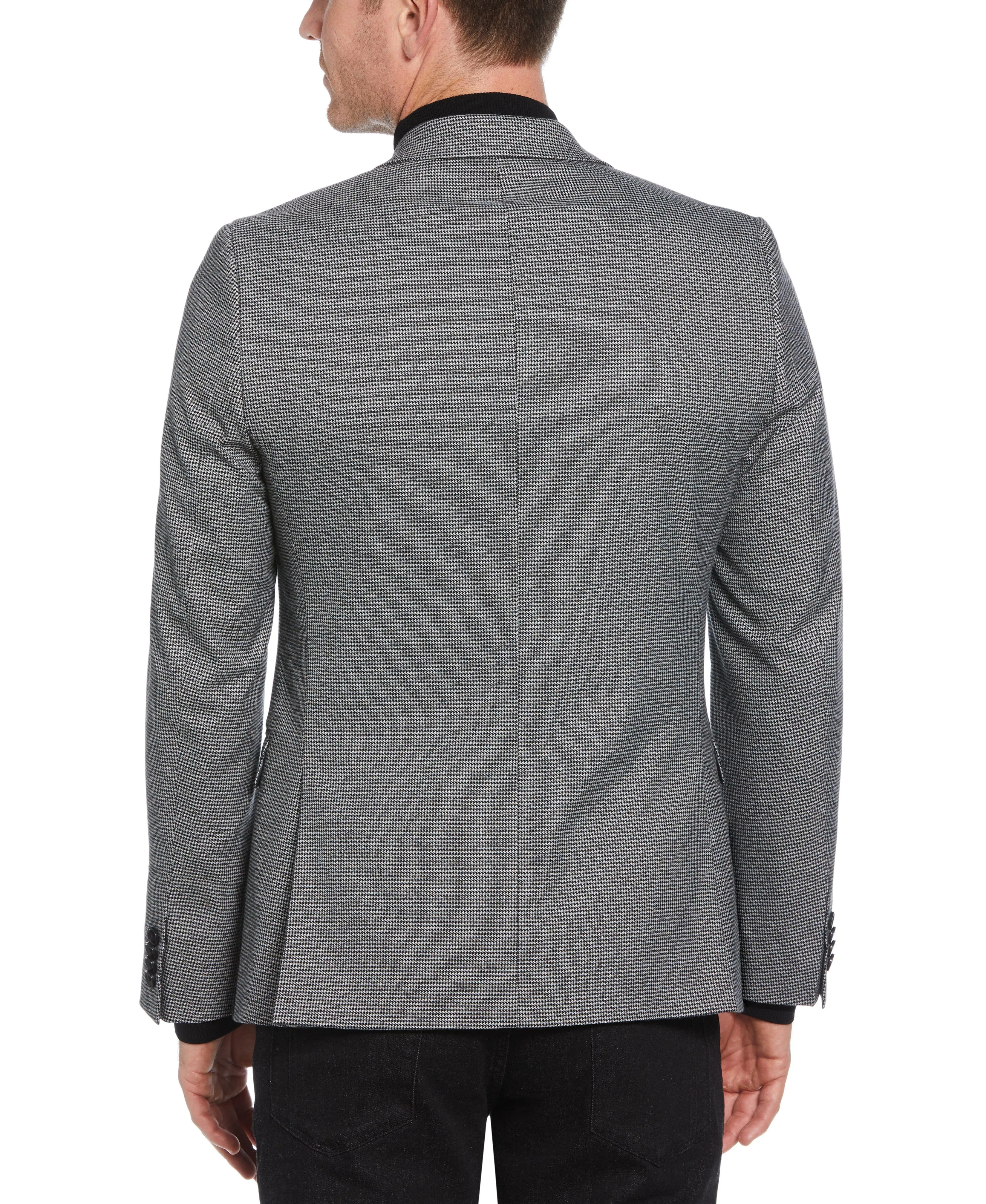 Skinny Fit Gingham Peak Lapel Sport Coat sold by Perry Ellis product image thumbnail 2