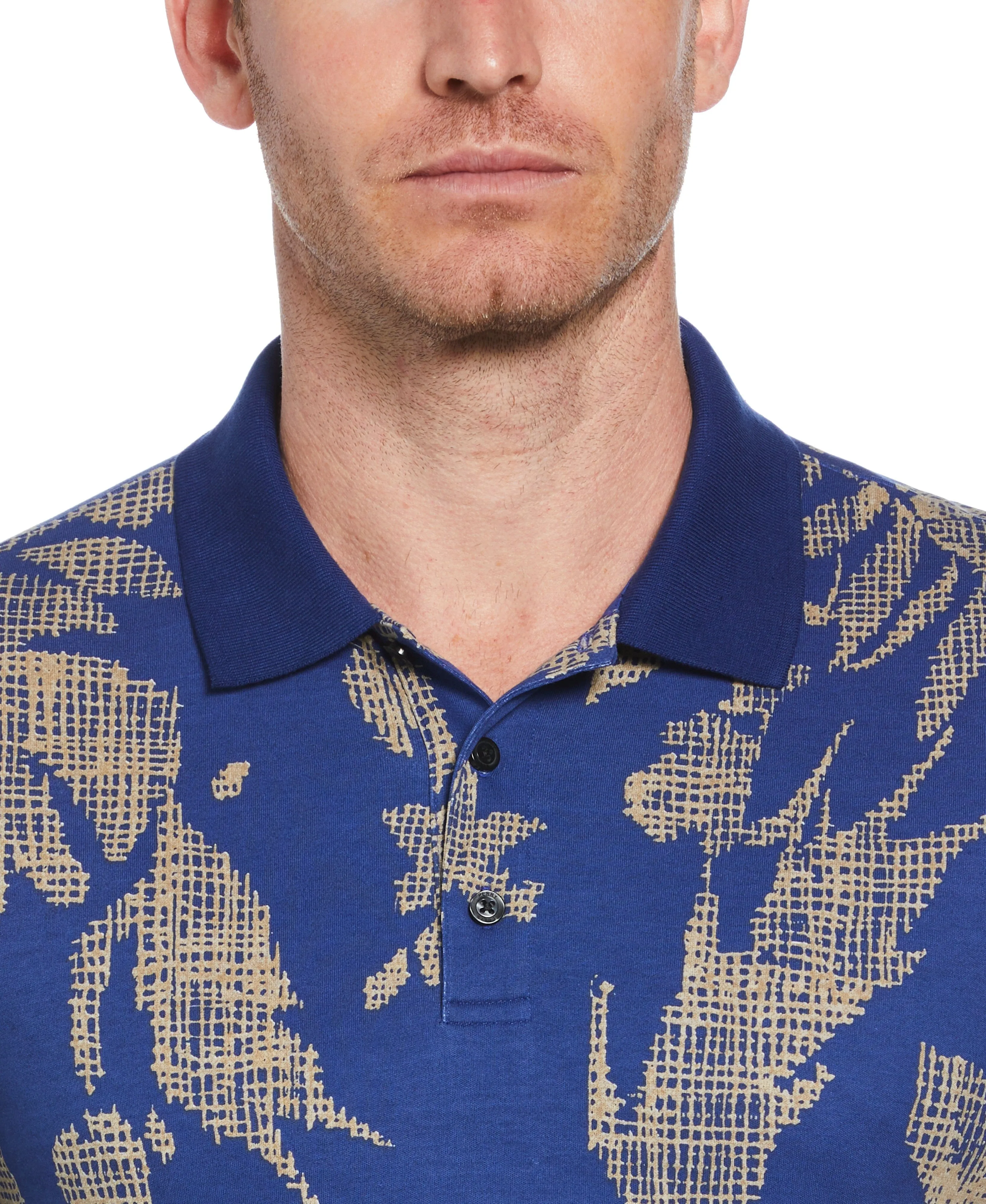 Tua x Perry Ellis Collaboration Allover Printed Floral Polo sold by Perry Ellis product image thumbnail 3