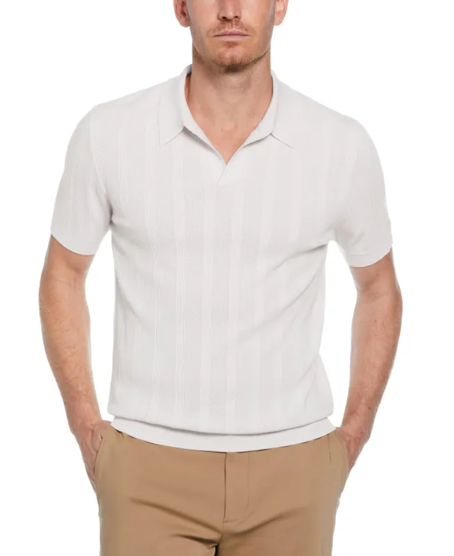 Mesh Stripe Sweater Polo sold by Perry Ellis