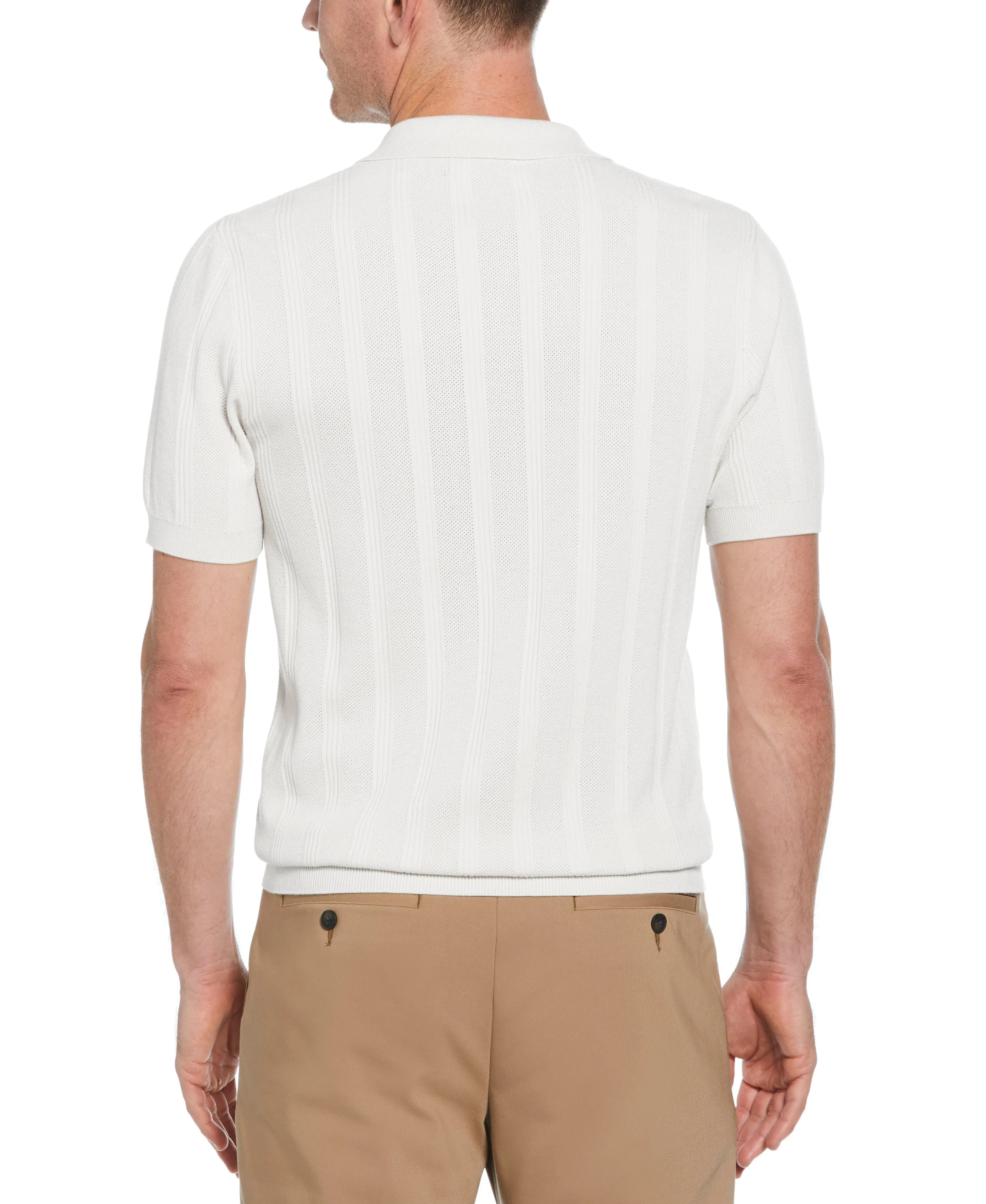 Mesh Stripe Sweater Polo sold by Perry Ellis product image thumbnail 2