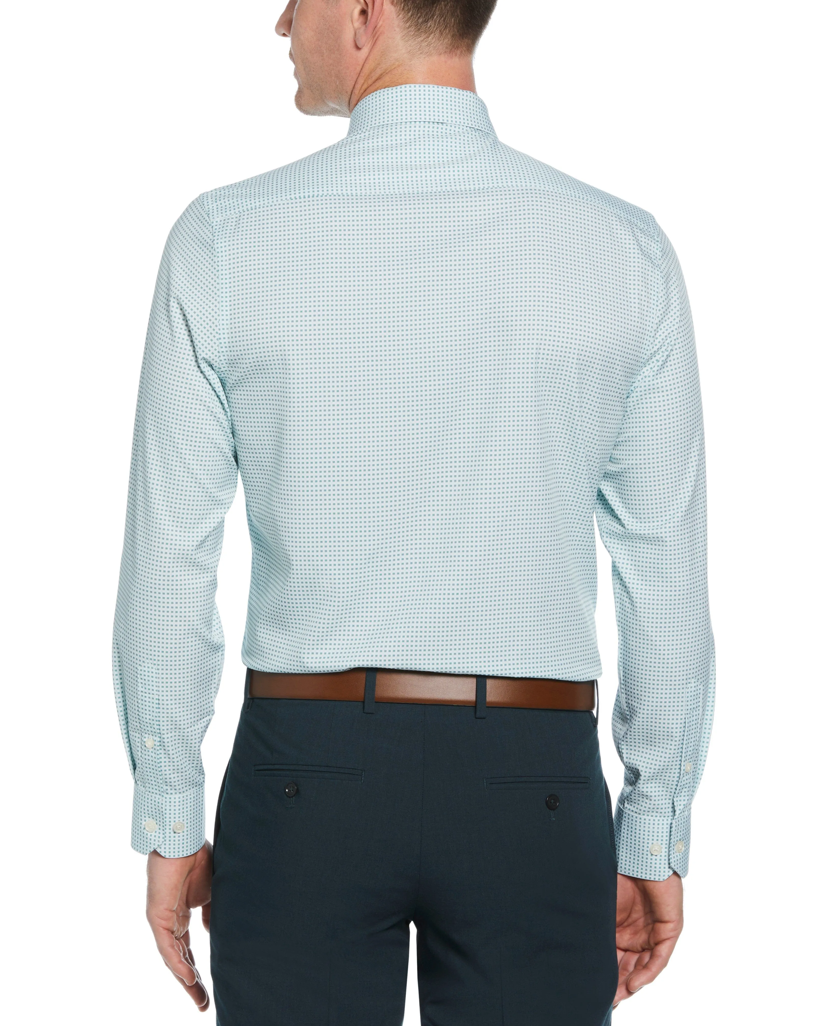 Slim Fit Big Check Dress Shirt sold by Perry Ellis product image thumbnail 2