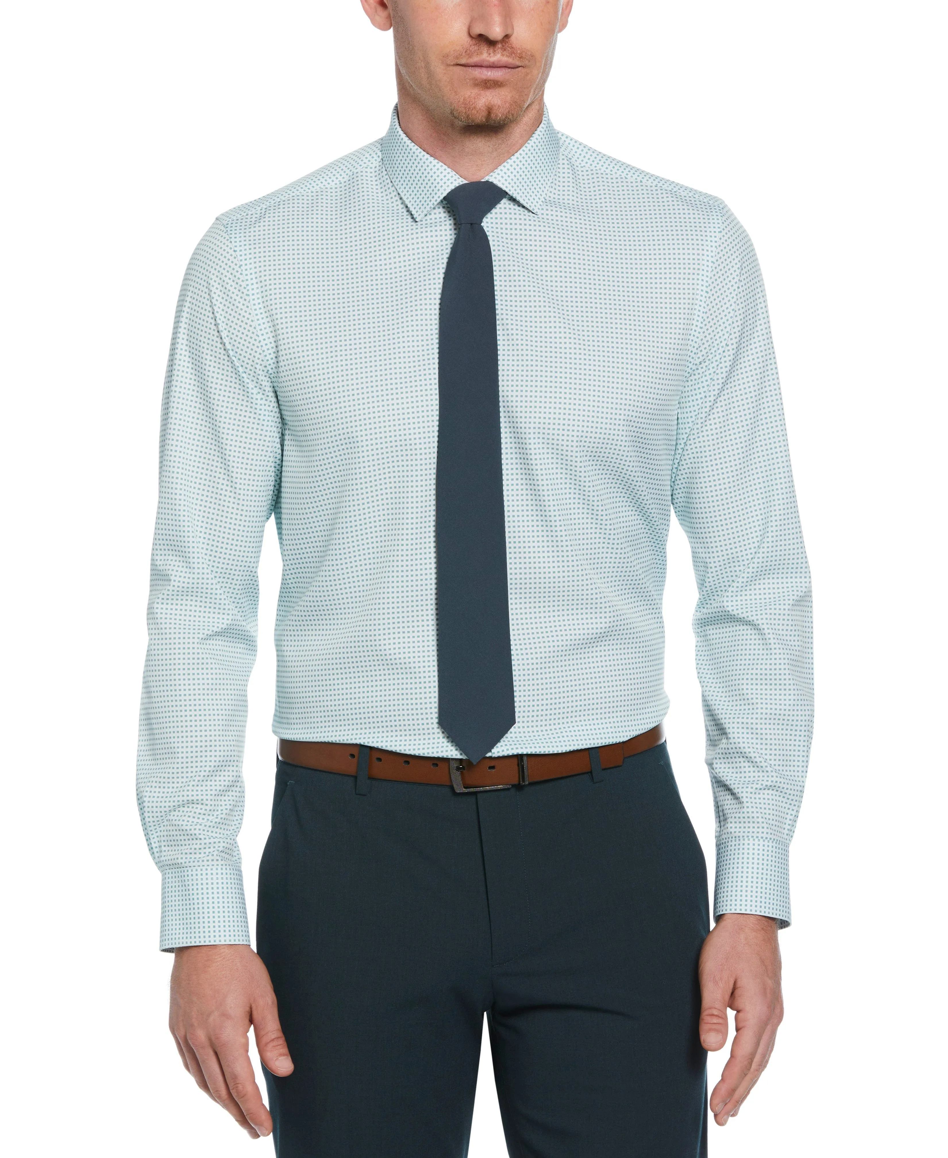 Slim Fit Big Check Dress Shirt sold by Perry Ellis