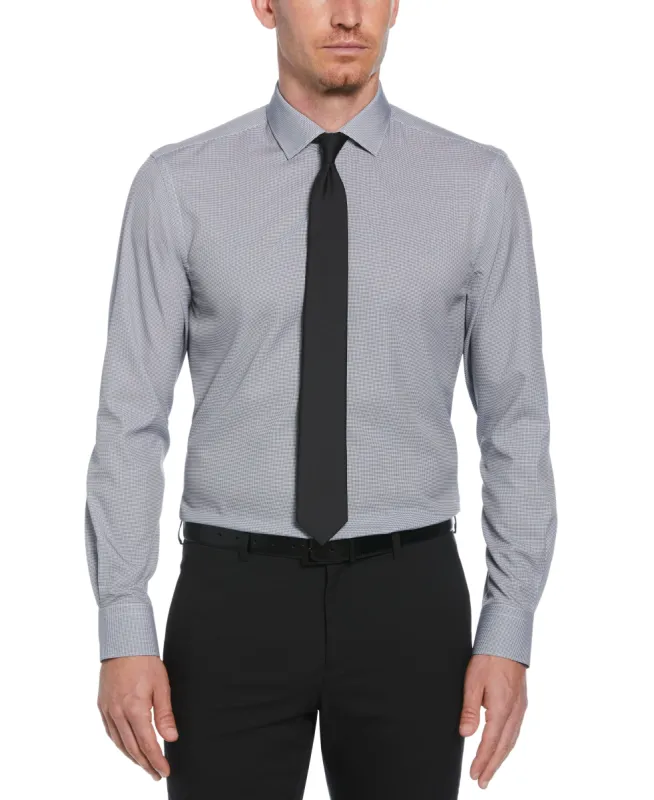 Slim Fit Stretch Houndstooth Dress Shirt sold by Perry Ellis