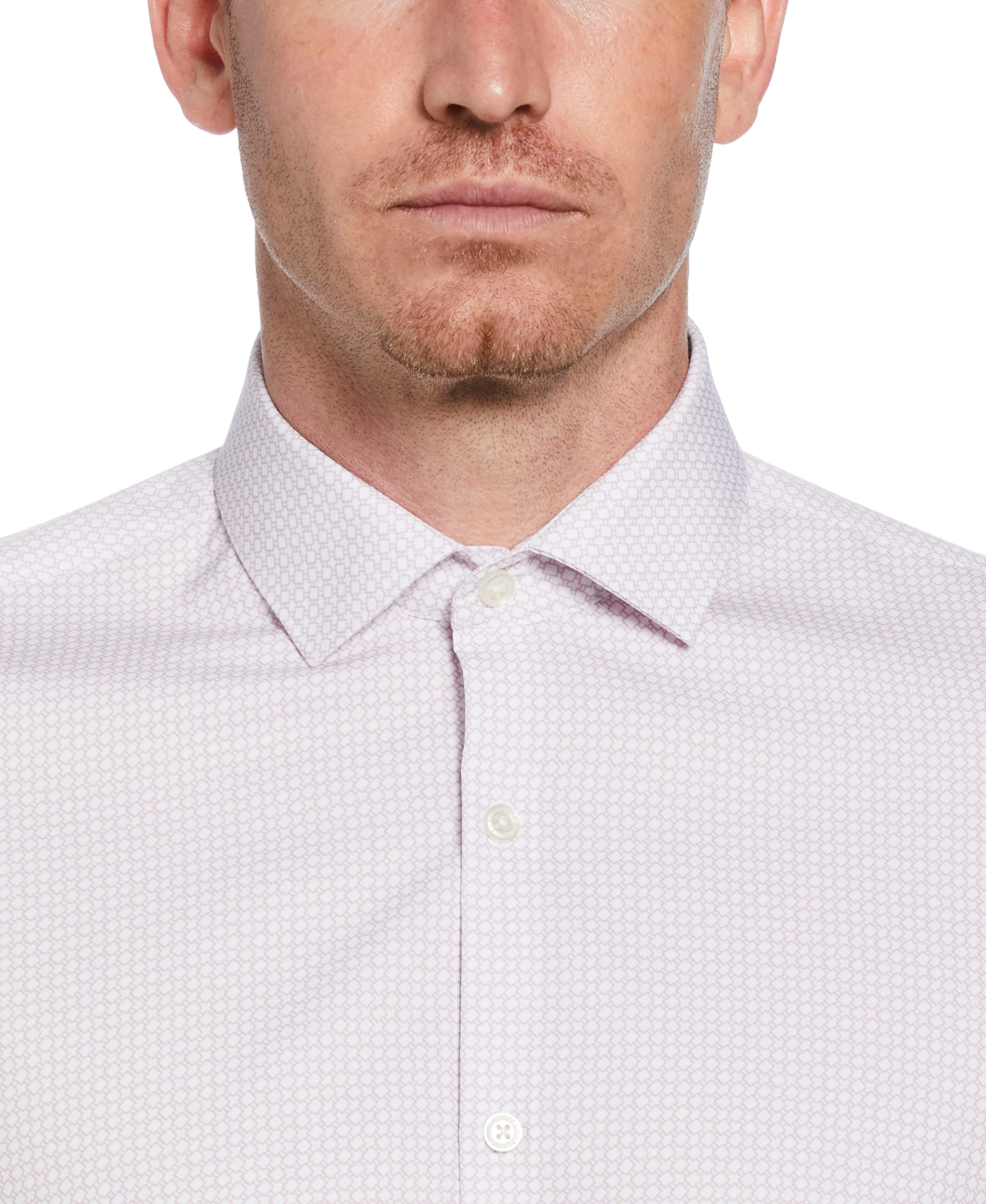 Slim Fit Button-Down Circle Pattern Dress Shirt sold by Perry Ellis product image thumbnail 3
