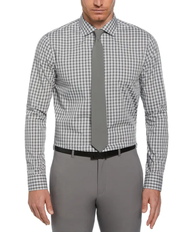 Slim Fit Button-Down Haven Ombre Checkered Plaid Dress Shirt sold by Perry Ellis