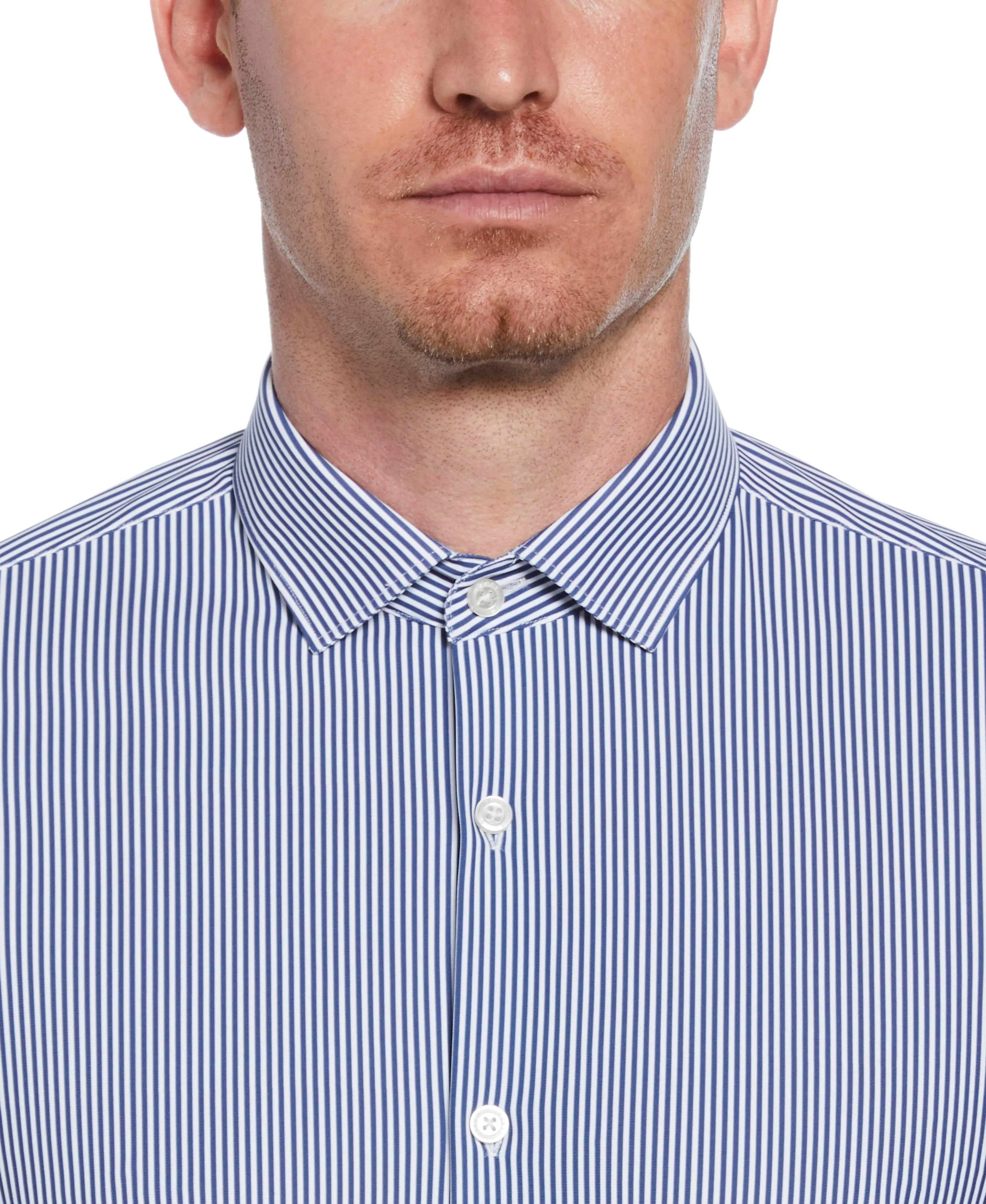 Slim Fit Button-Down Striped Dress Shirt sold by Perry Ellis product image thumbnail 3