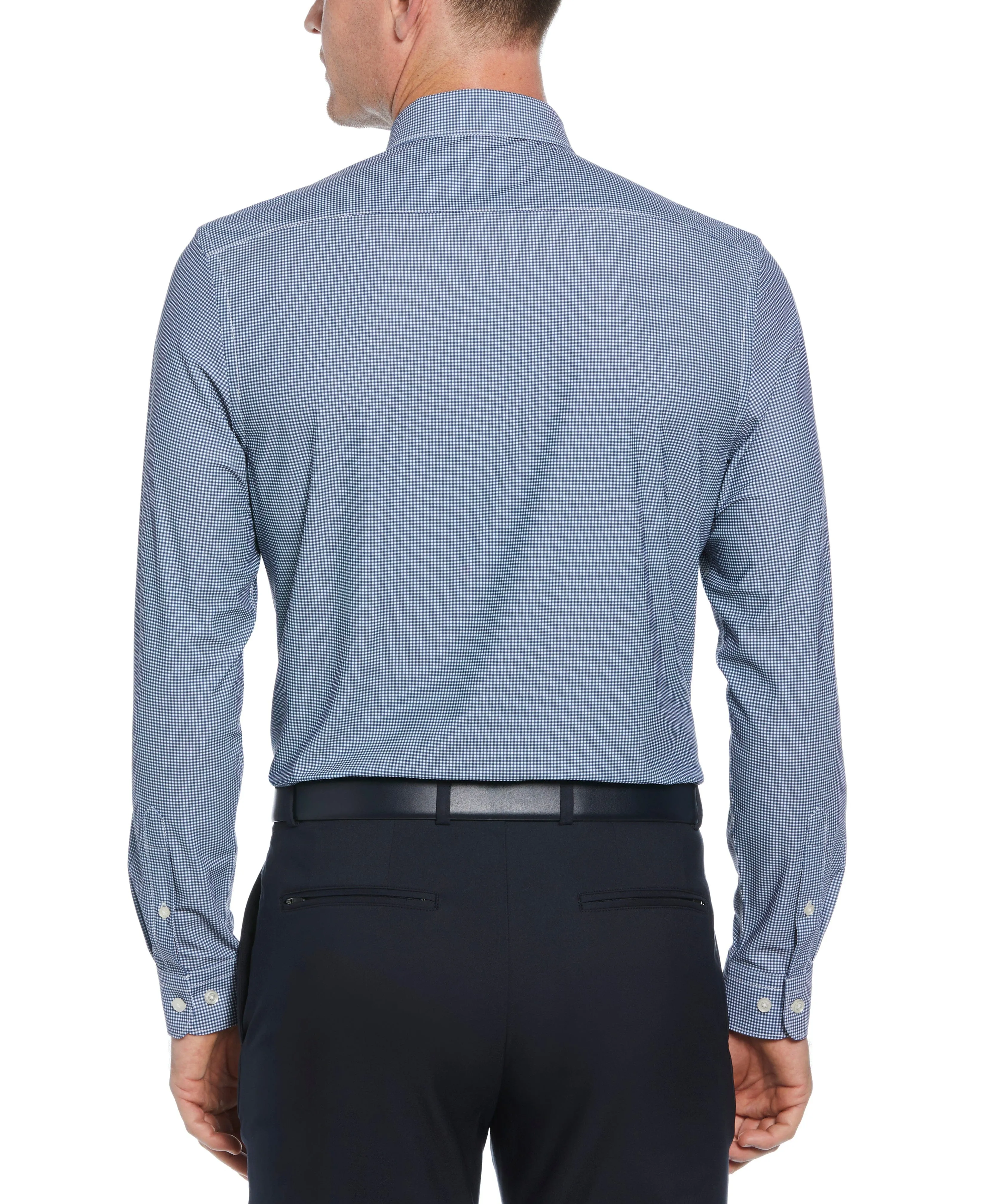 Slim Fit Checkered Button-Down Dress Shirt sold by Perry Ellis product image thumbnail 2