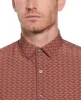 Slim Fit Diamond Print Shirt sold by Perry Ellis