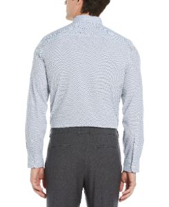 Slim Fit Stretch Zig Zag Print Shirt sold by Perry Ellis