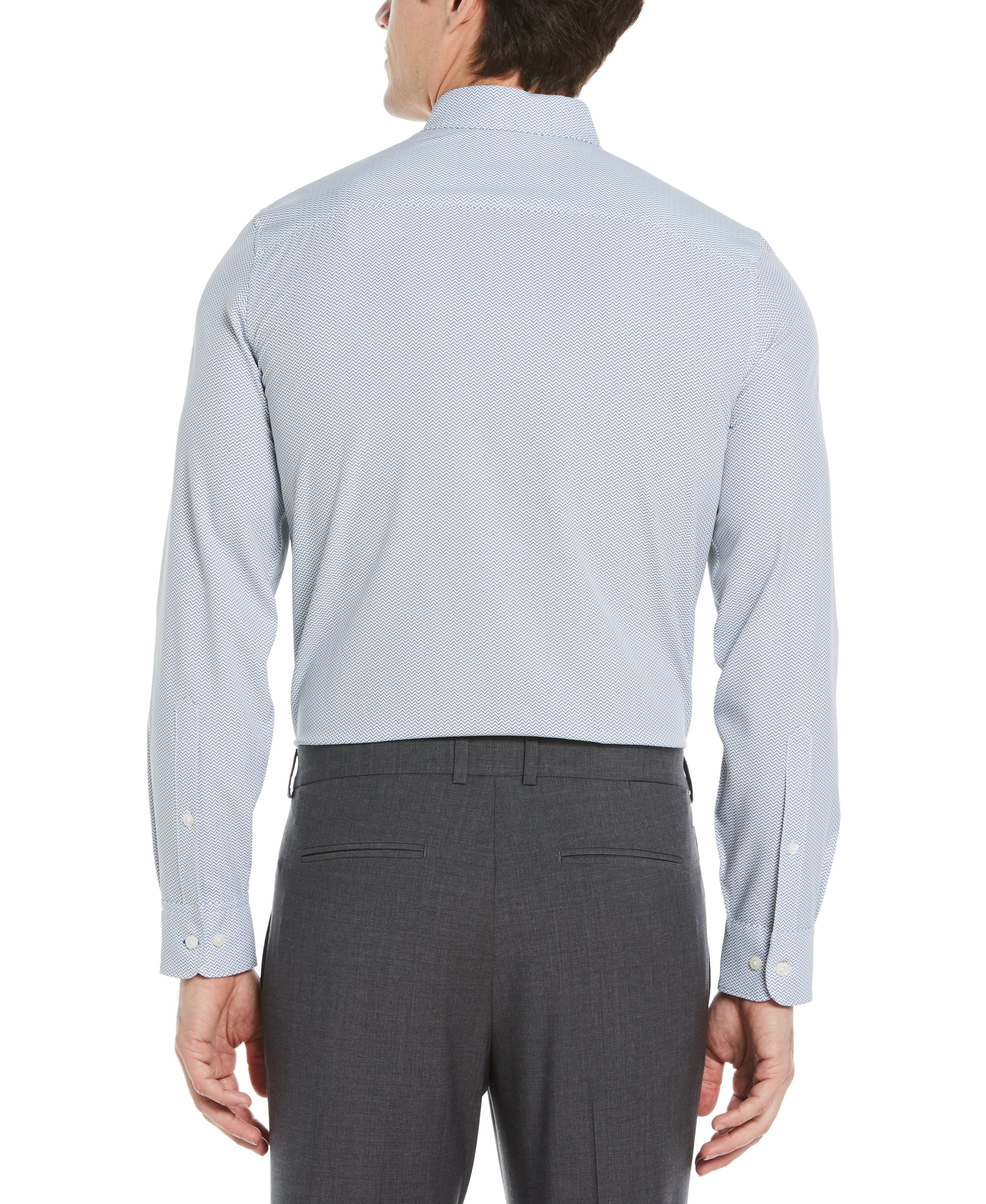 Slim Fit Stretch Zig Zag Print Shirt sold by Perry Ellis product image thumbnail 2