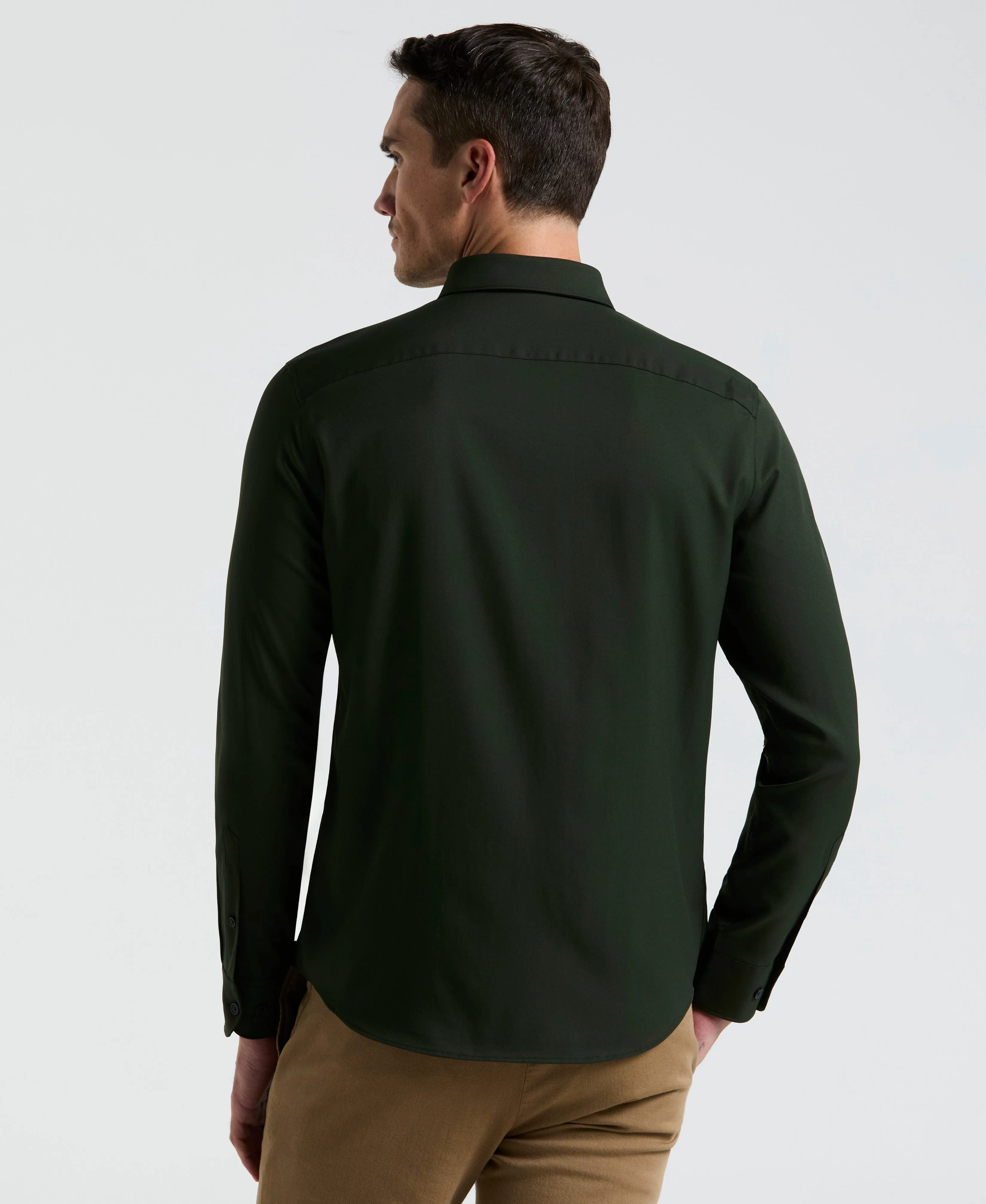 Untucked Total Stretch Slim Fit Shirt sold by Perry Ellis product image thumbnail 2