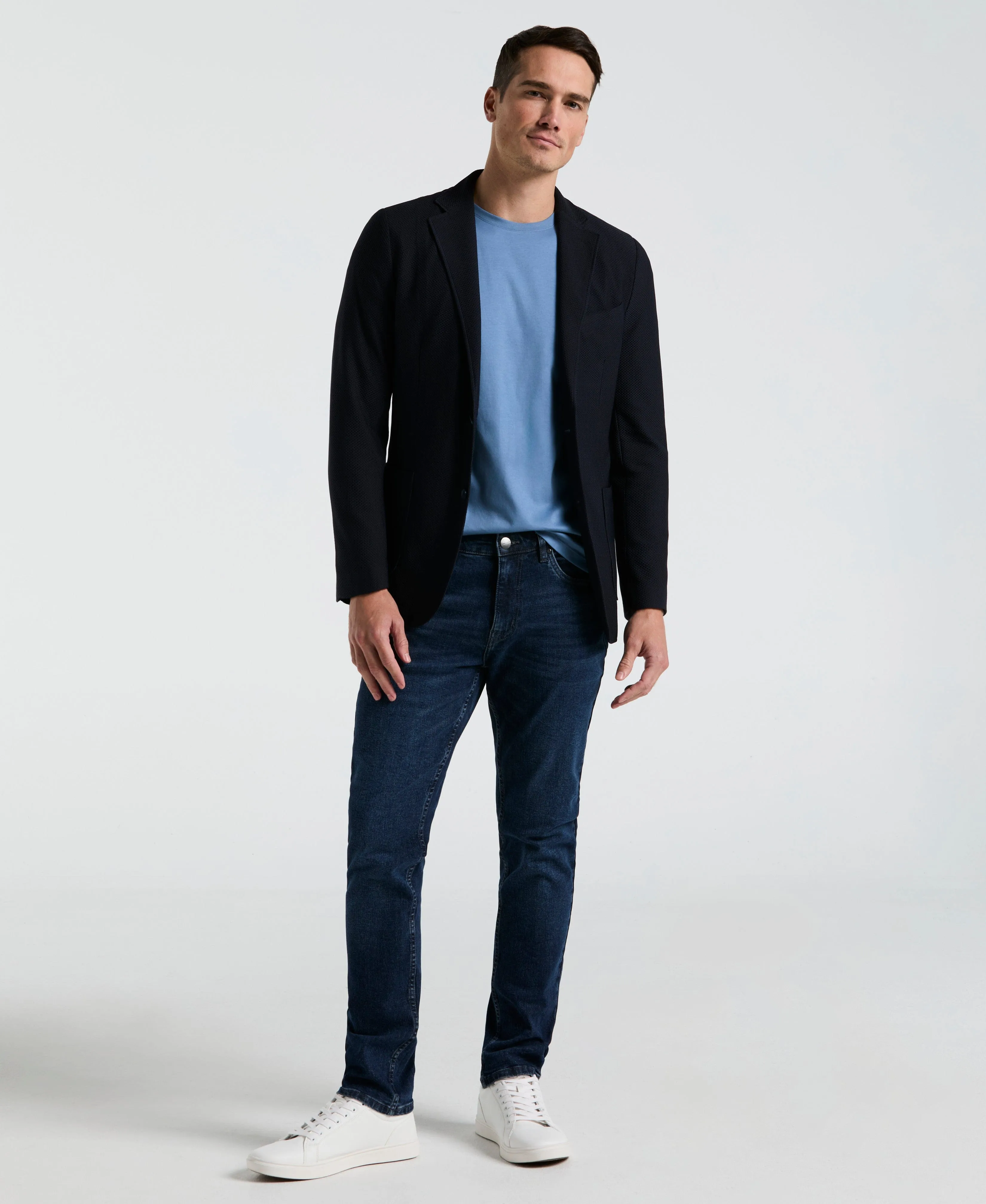 Slim Fit Solid Knit Blazer sold by Perry Ellis product image thumbnail 4