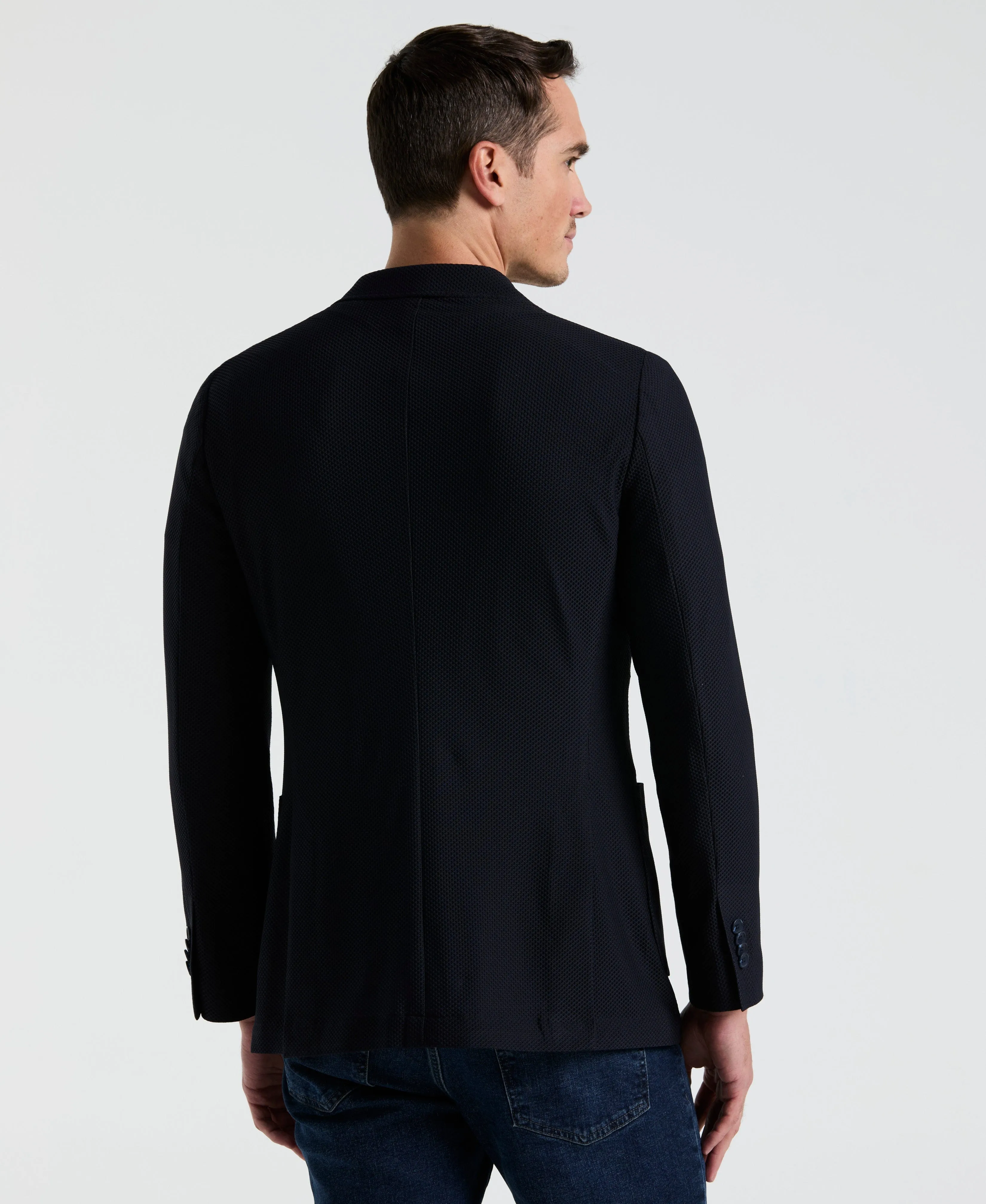 Slim Fit Solid Knit Blazer sold by Perry Ellis product image thumbnail 2