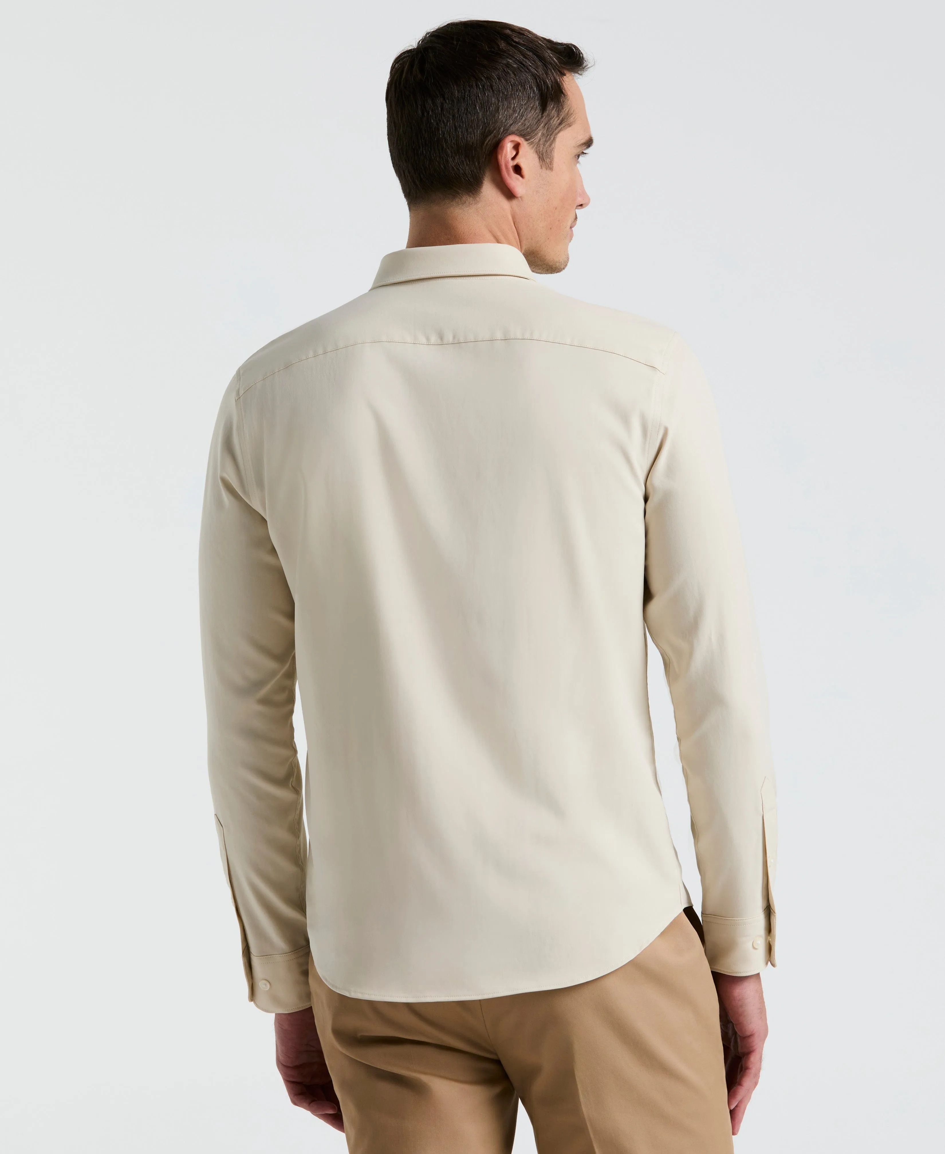 Untucked Total Stretch Slim Fit Shirt sold by Perry Ellis product image thumbnail 2