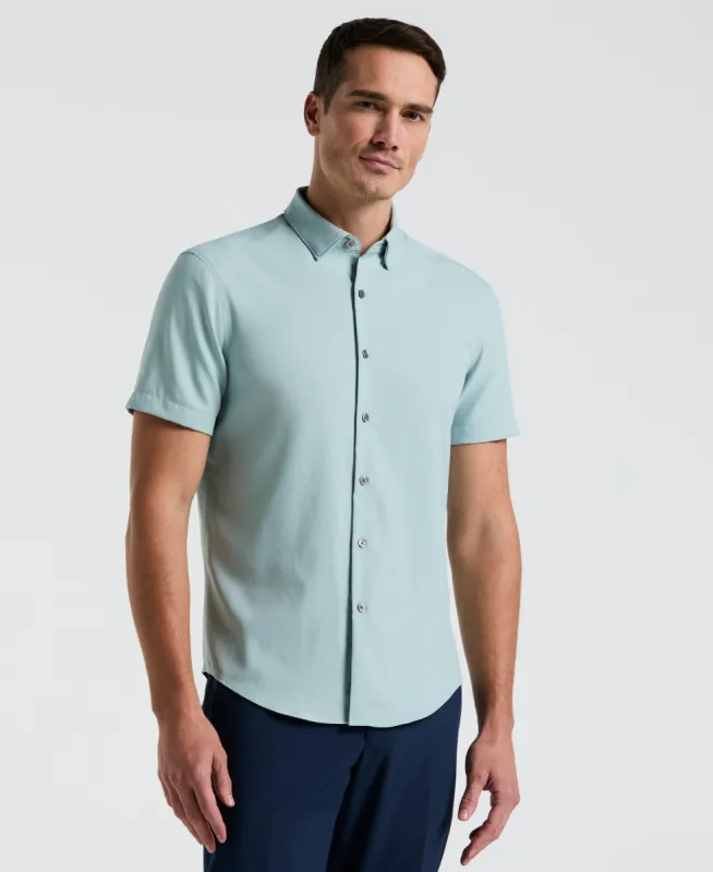 Slim Fit Total Stretch Solid Shirt sold by Perry Ellis
