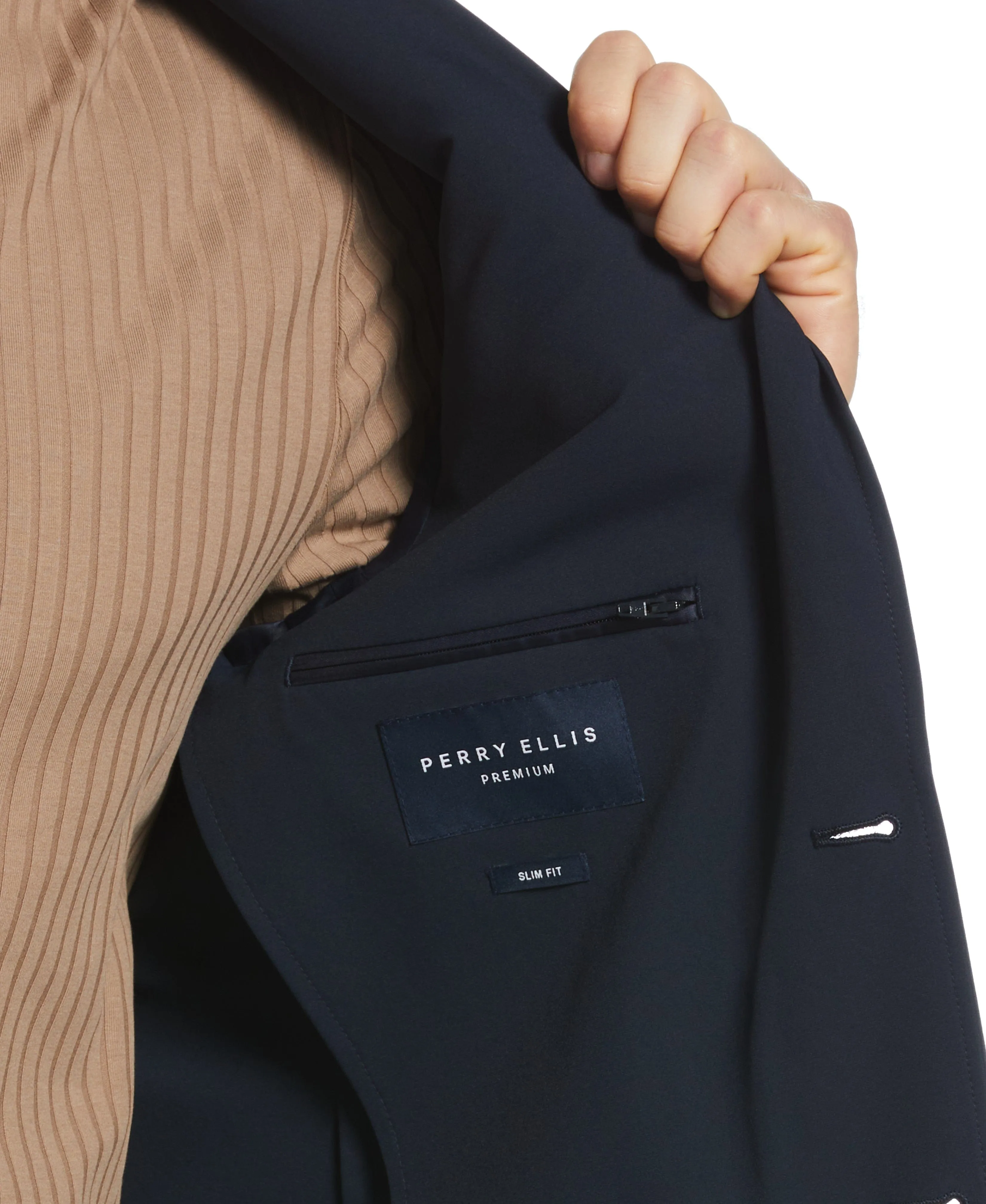 Slim Fit Tech 2.0 Suit Jacket sold by Perry Ellis product image thumbnail 3