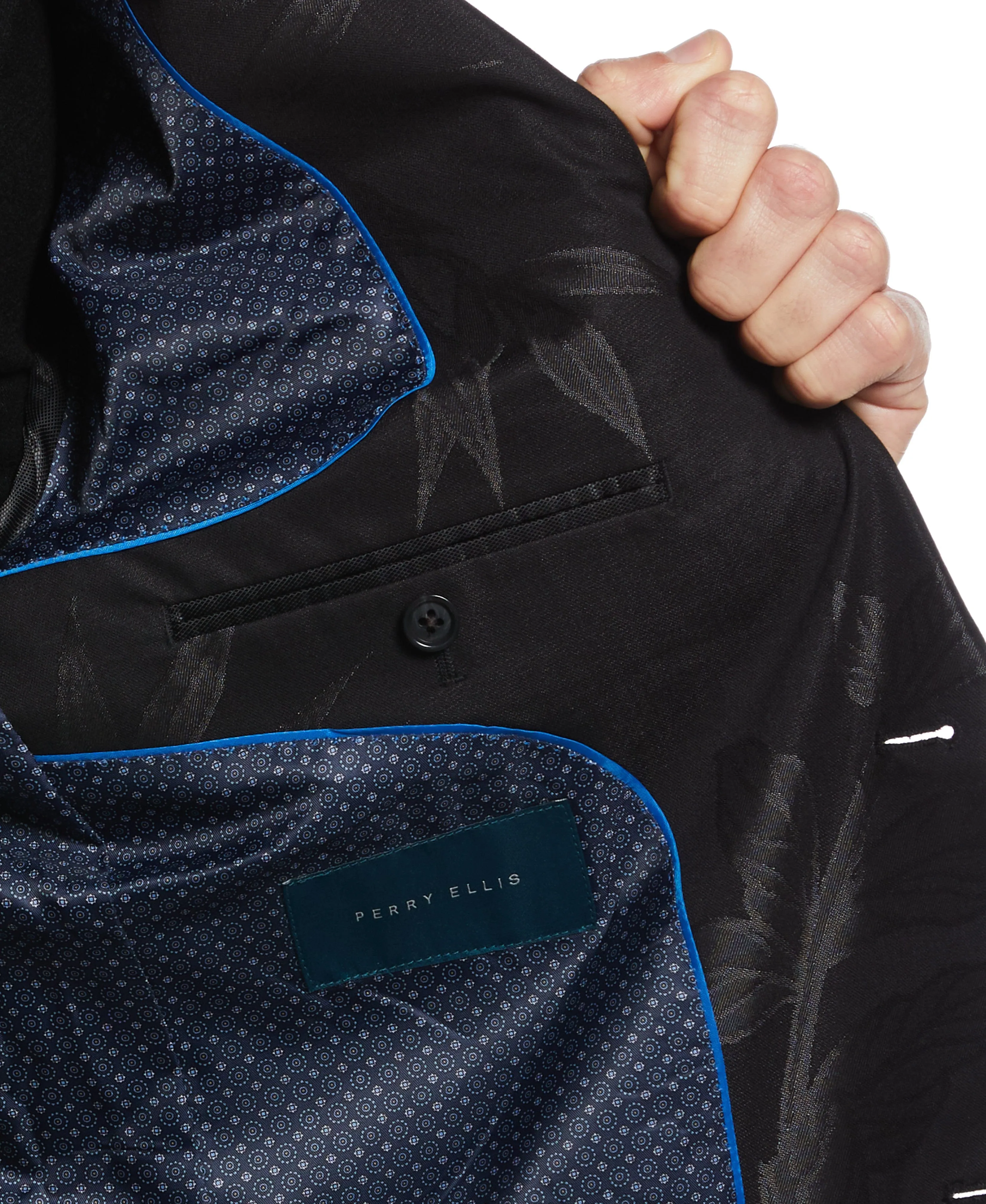 Slim Fit Jacquard Sport Jacket sold by Perry Ellis product image thumbnail 3