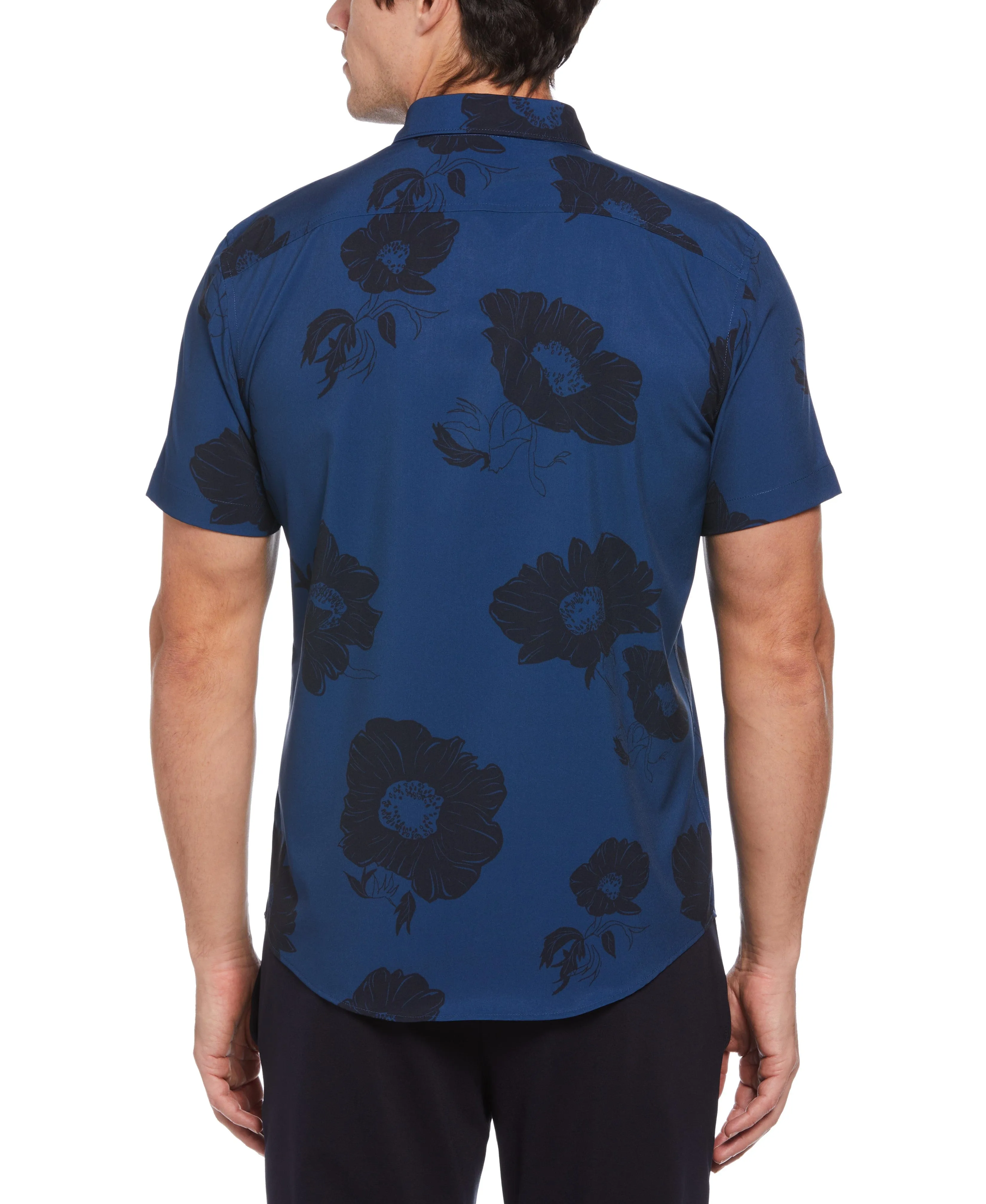 Slim Fit Contrast Floral Shirt sold by Perry Ellis product image thumbnail 2