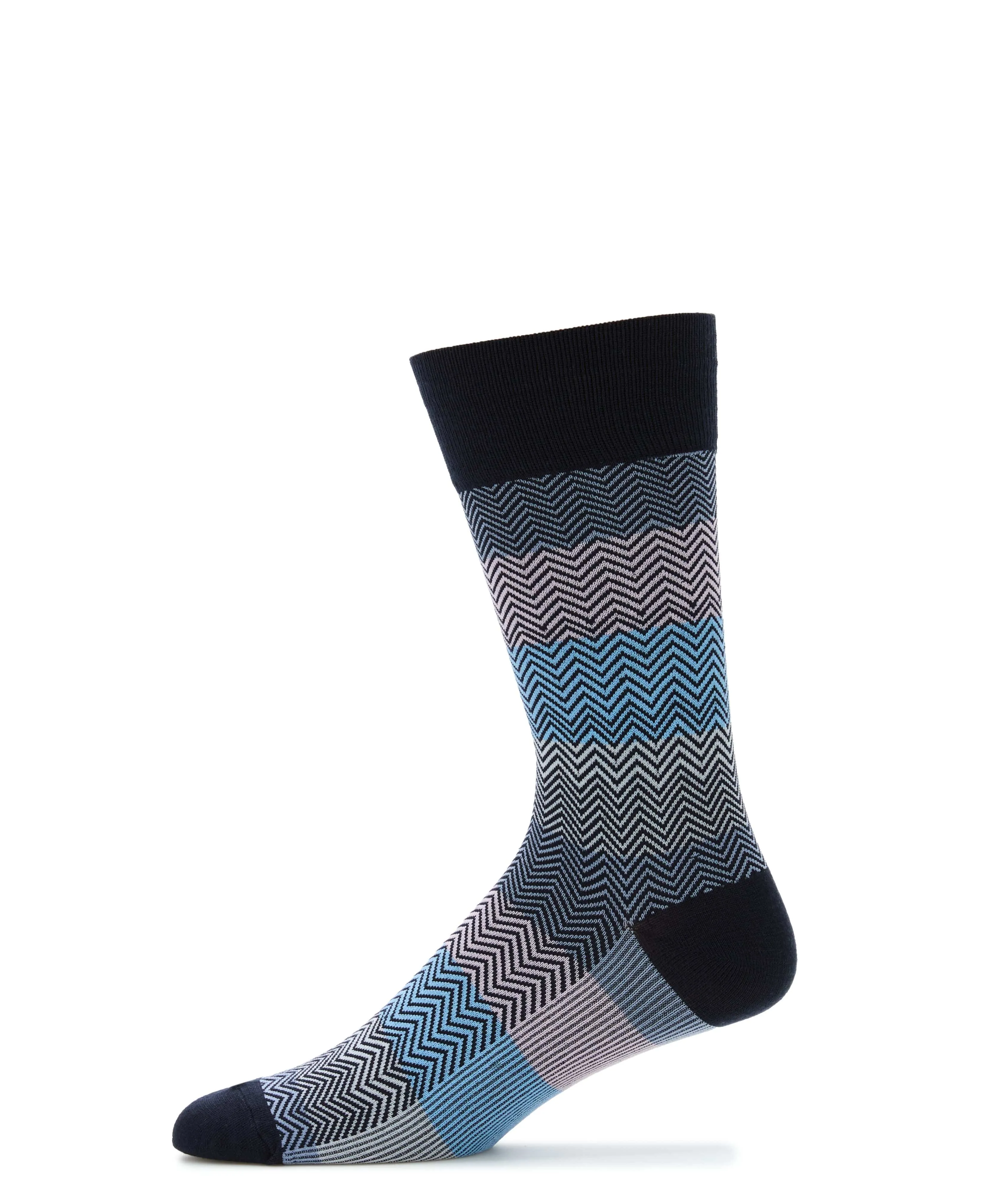Multi Colored Herringbone Logo Socks sold by Perry Ellis