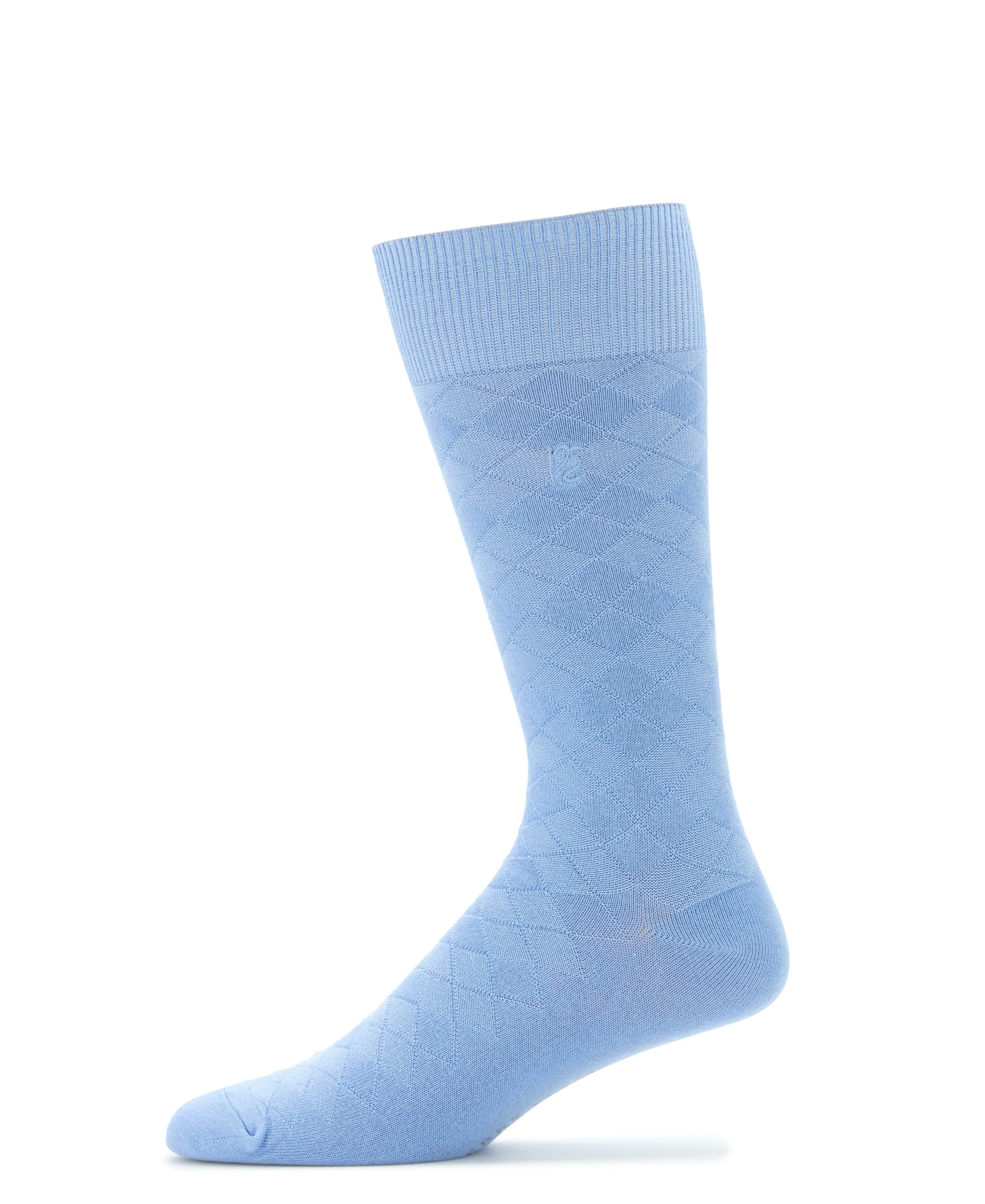 Diamond Stitch Logo Socks sold by Perry Ellis