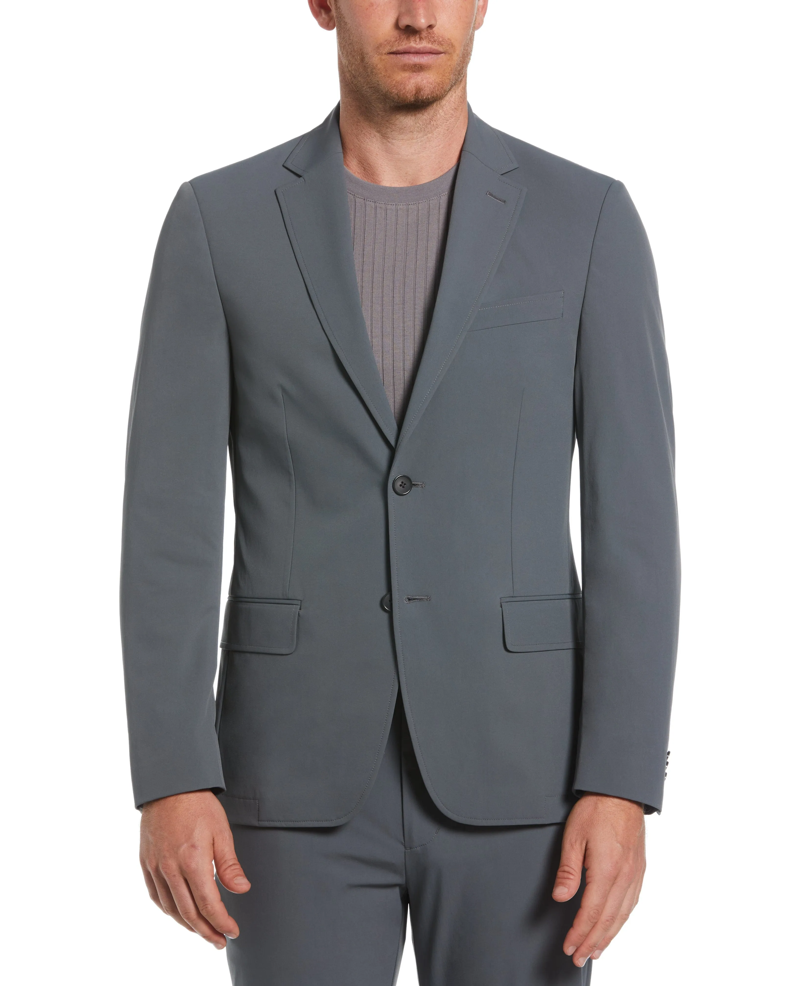 Slim Fit Gray Tech 2.0 Suit sold by Perry Ellis product image thumbnail 3