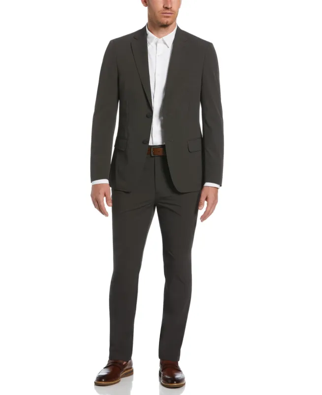 Slim Fit Olive Tech 2.0 Suit sold by Perry Ellis