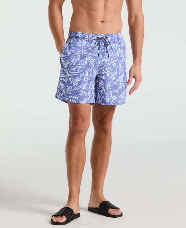 7" Leaf Print Swim Short sold by Perry Ellis