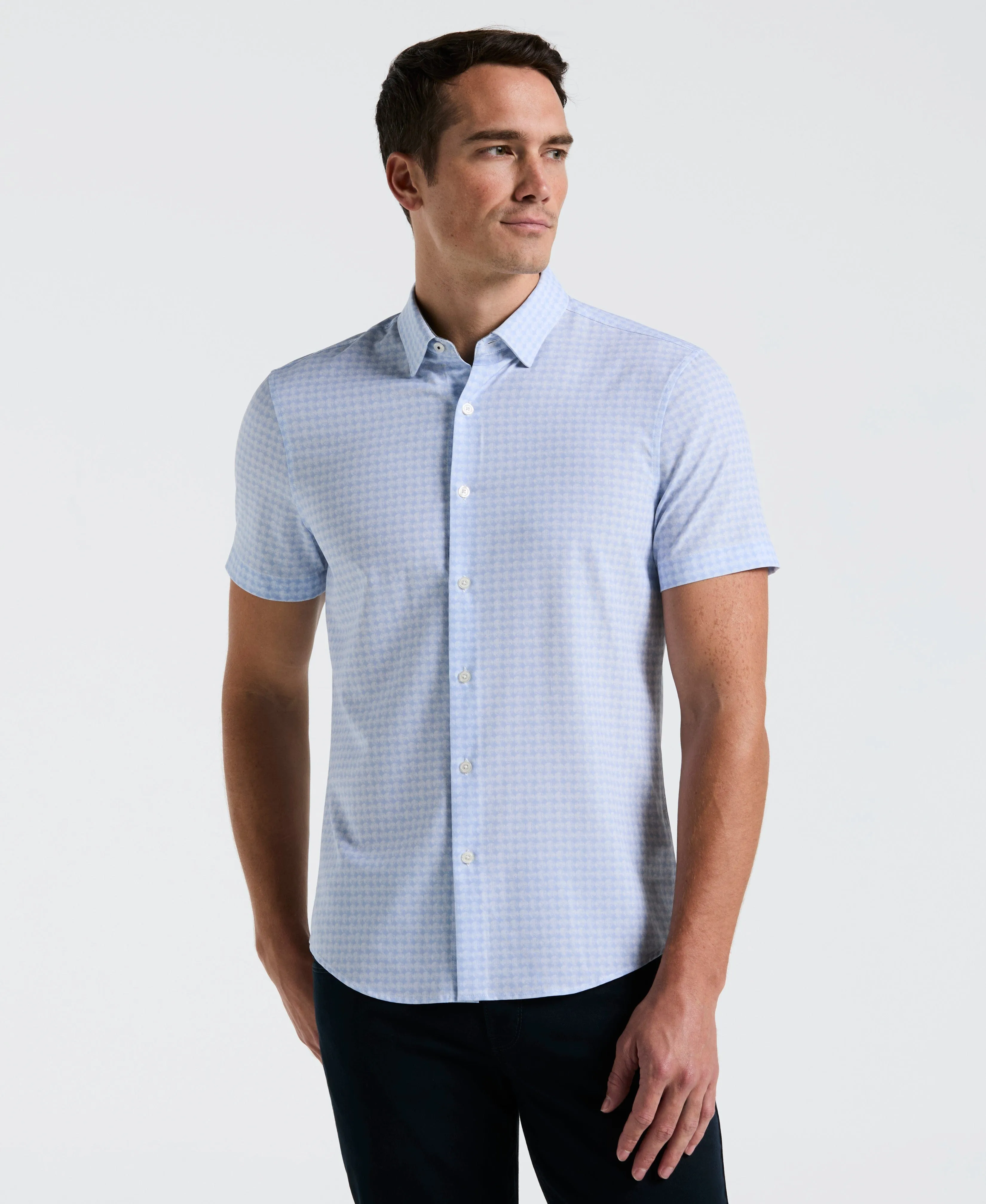 Textured Dot Slim Fit Shirt sold by Perry Ellis
