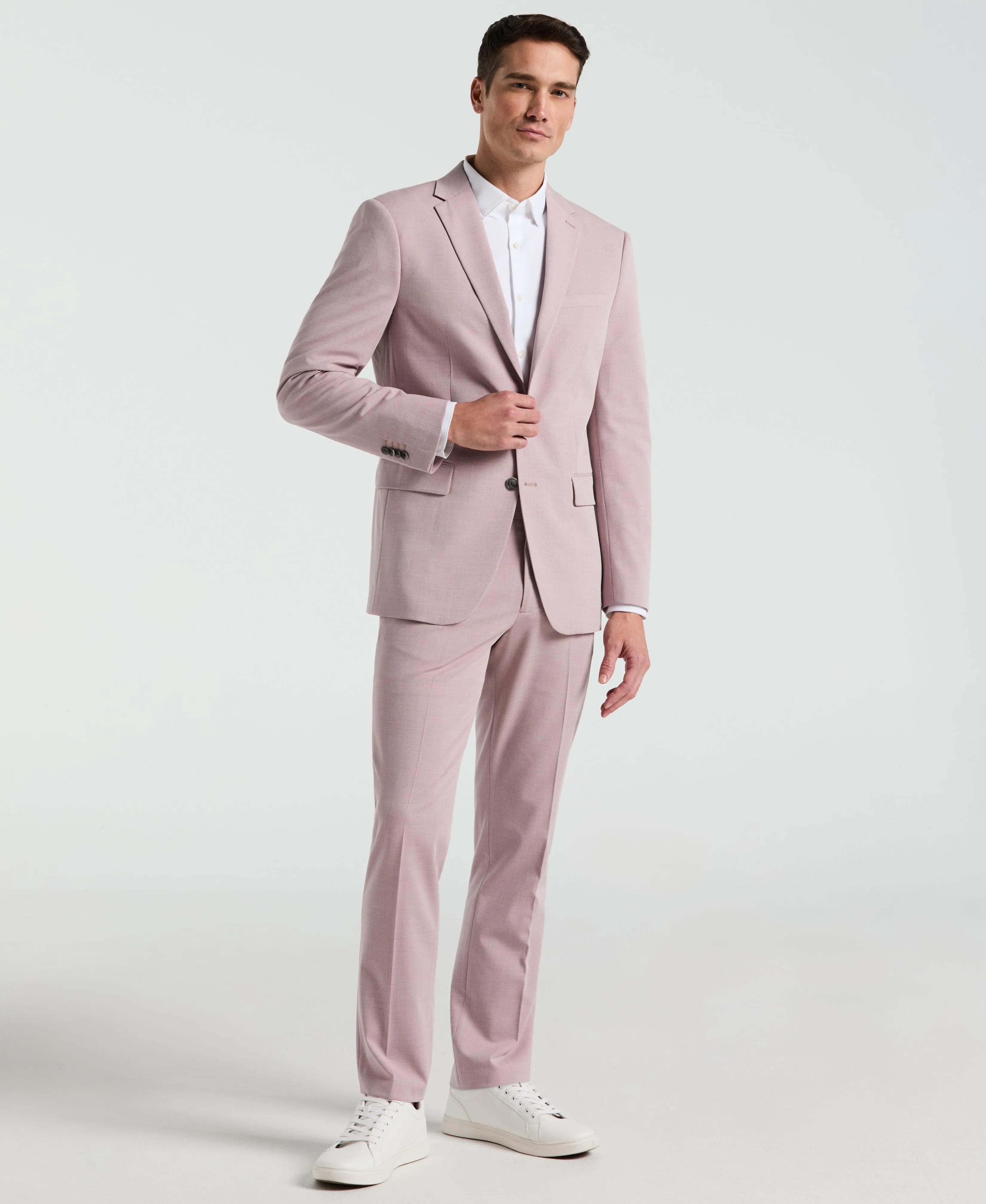 Slim Fit Orchid Ice Louis Suit sold by Perry Ellis