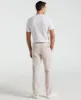 Slim Fit Flat Front Linen Blend Chino Pant sold by Perry Ellis