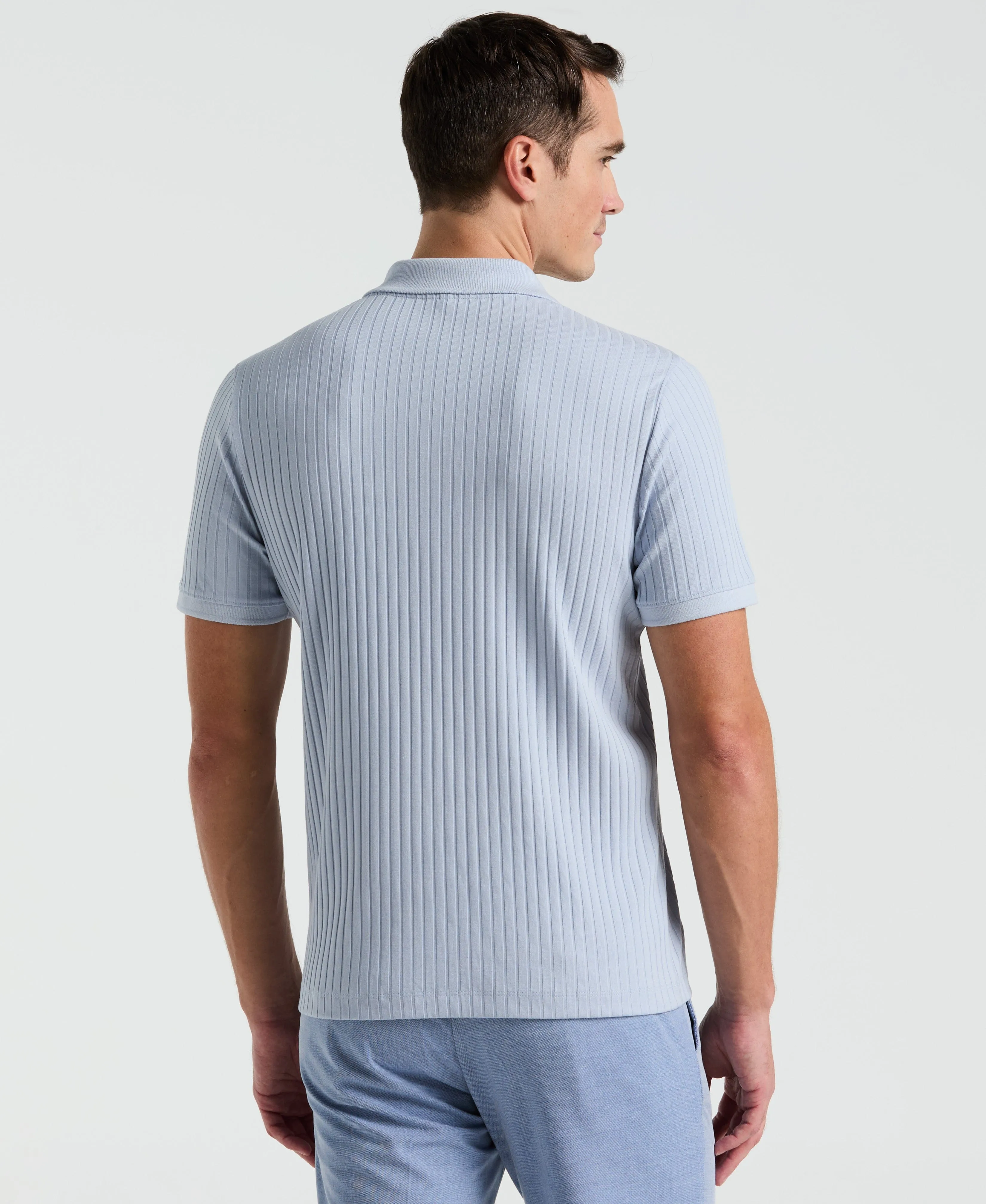 Ribbed Quarter Zip Polo sold by Perry Ellis product image thumbnail 2