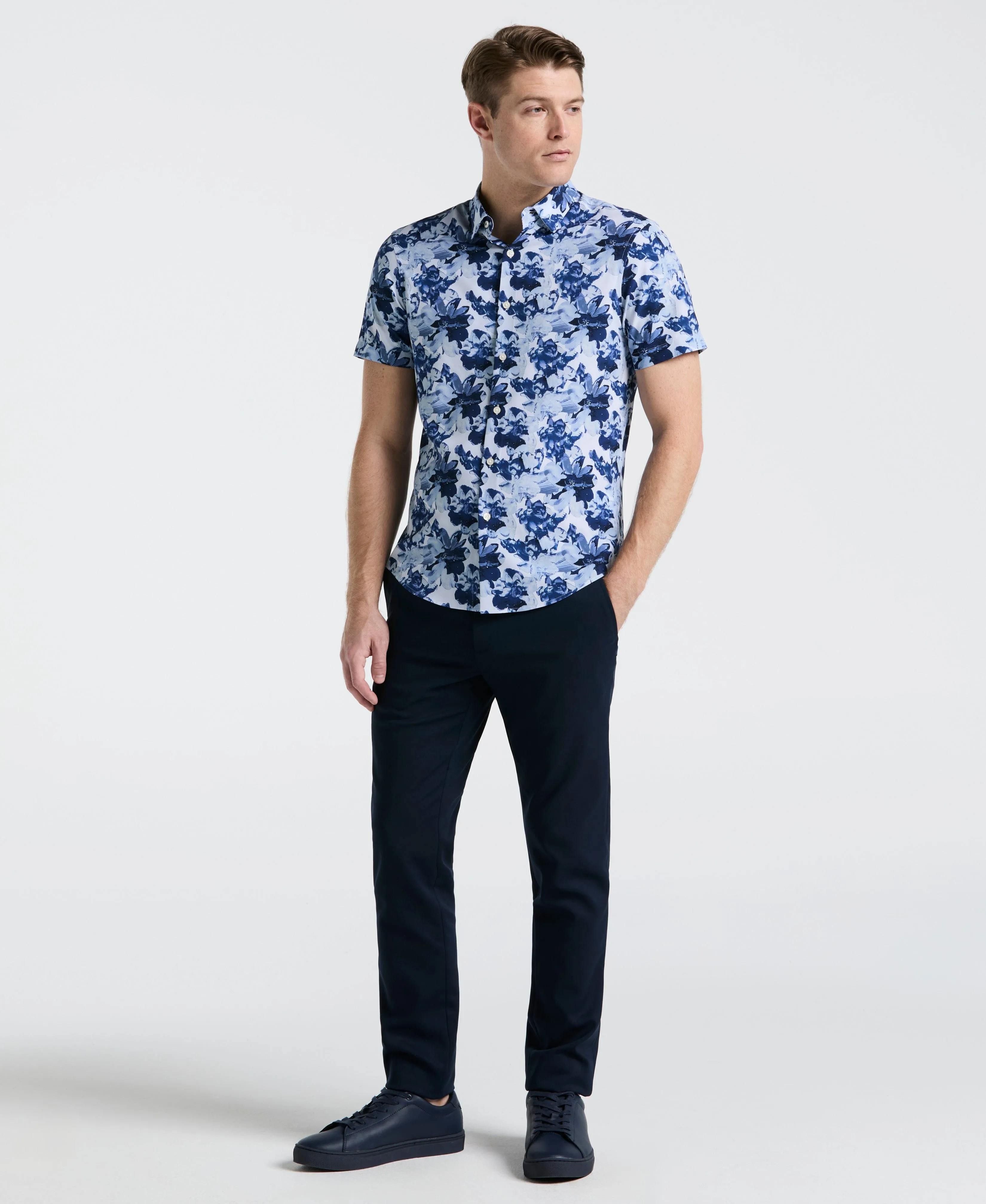 Slim Fit Floral Print Shirt sold by Perry Ellis product image thumbnail 4