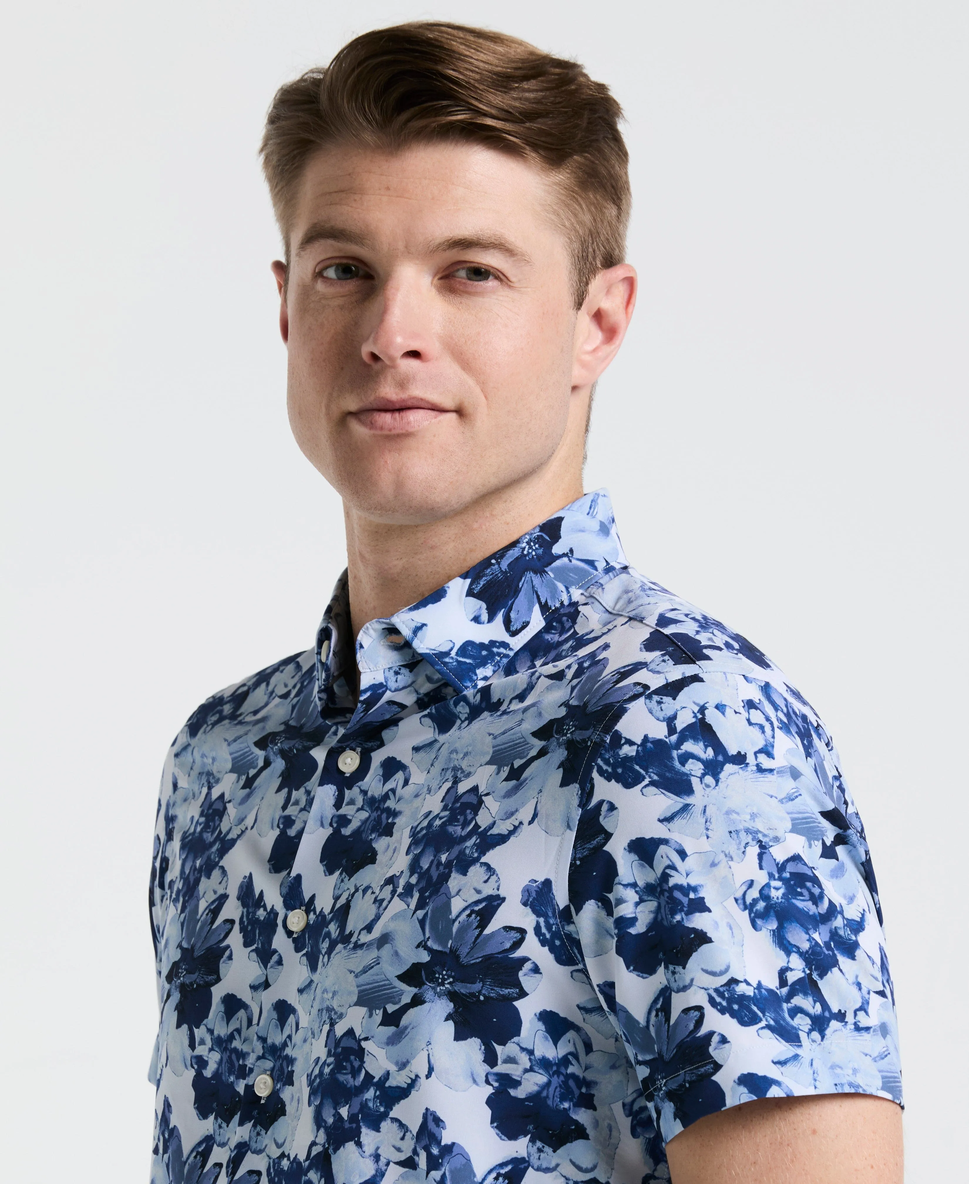 Slim Fit Floral Print Shirt sold by Perry Ellis product image thumbnail 3