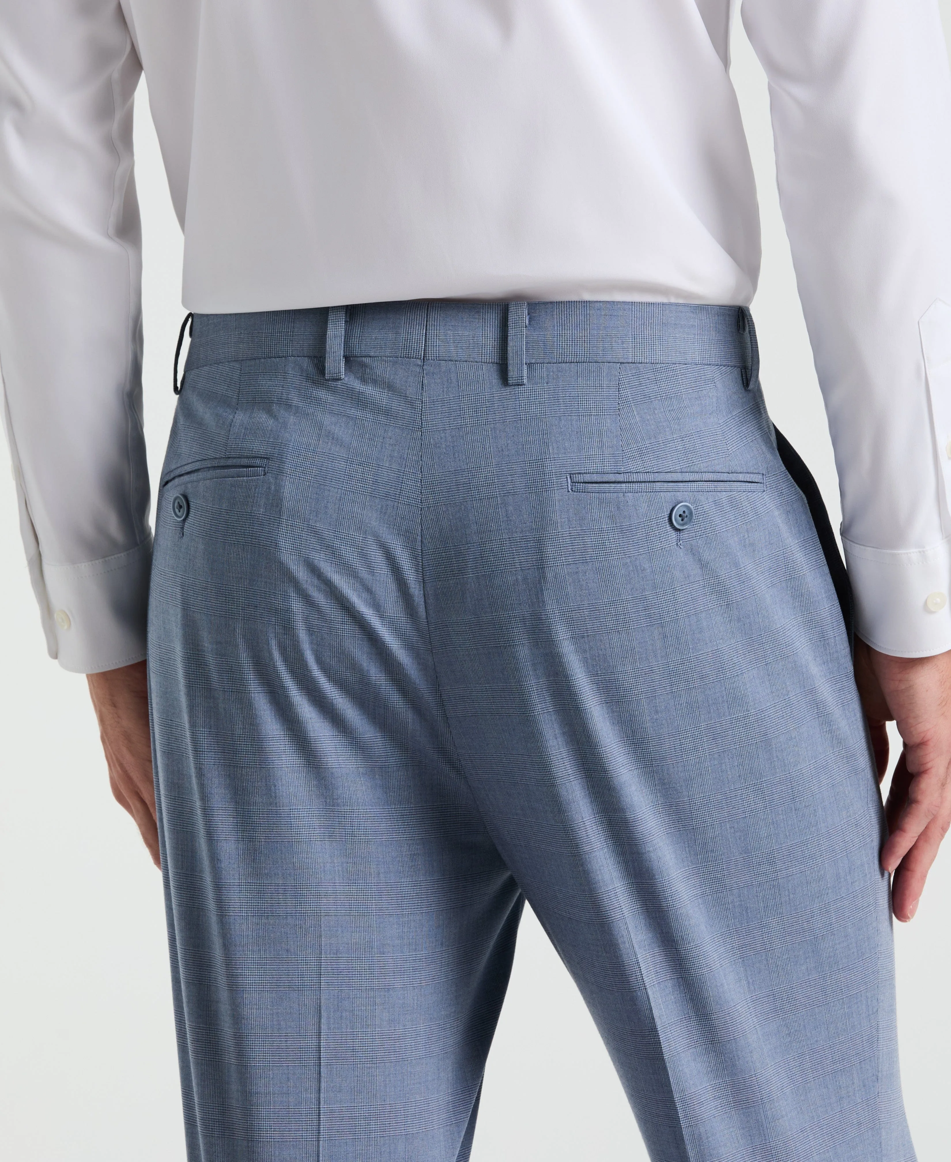 Slim Fit Plaid Print Suit Pant sold by Perry Ellis product image thumbnail 2