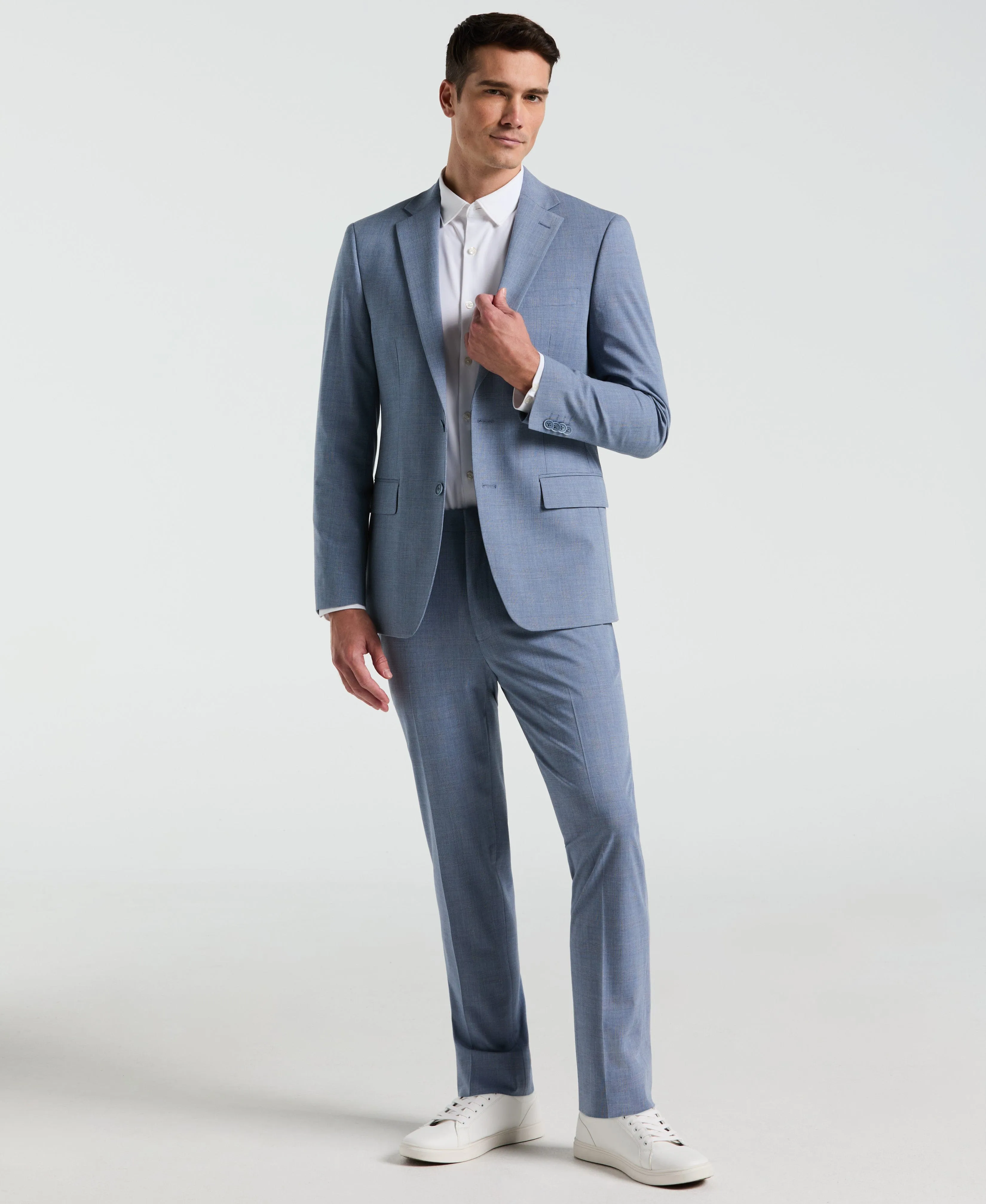 Slim Fit Plaid Print Suit Pant sold by Perry Ellis product image thumbnail 3